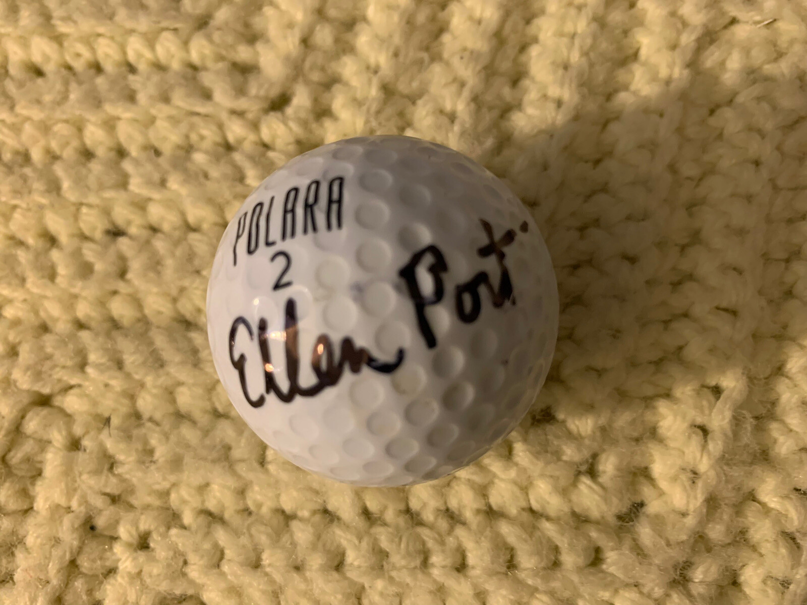 Ellen Port Signed Golf Ball Autographed LPGA
