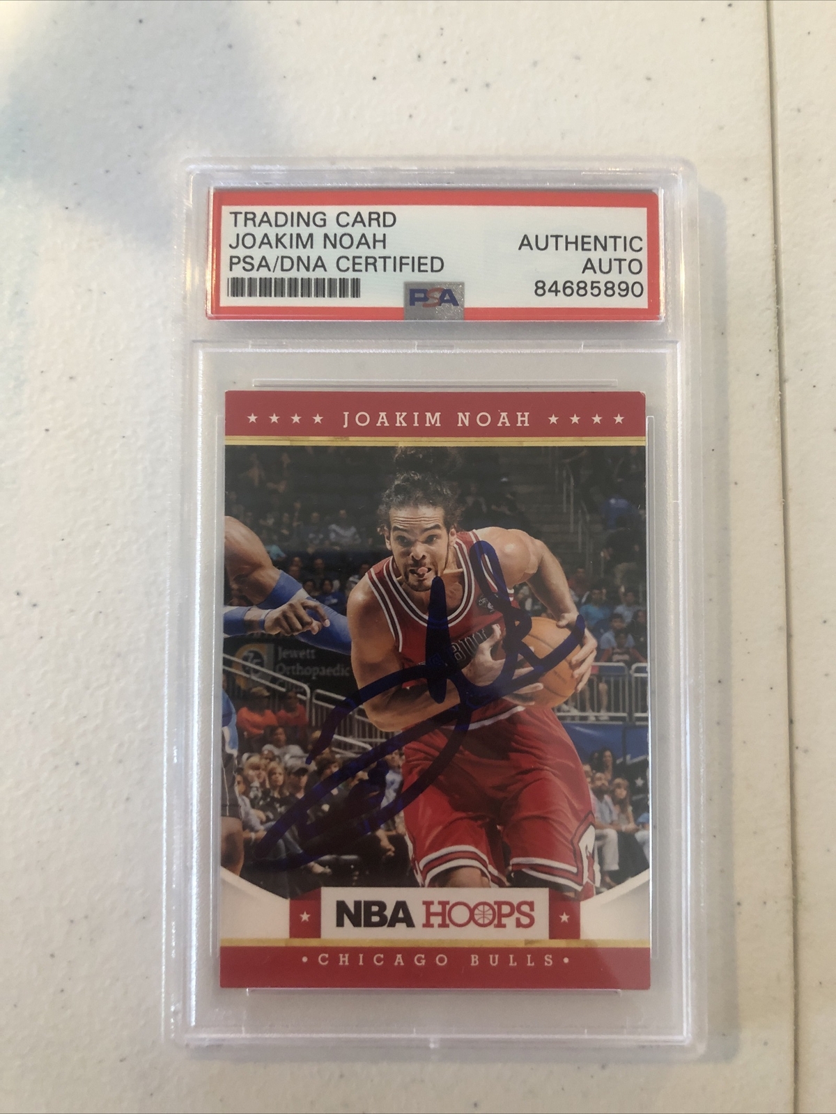 JOAKIM NOAH SIGNED AUTOGRAPH TRADING CARD PSA/DNA COA 2012 PANINI HOOPS BULLS