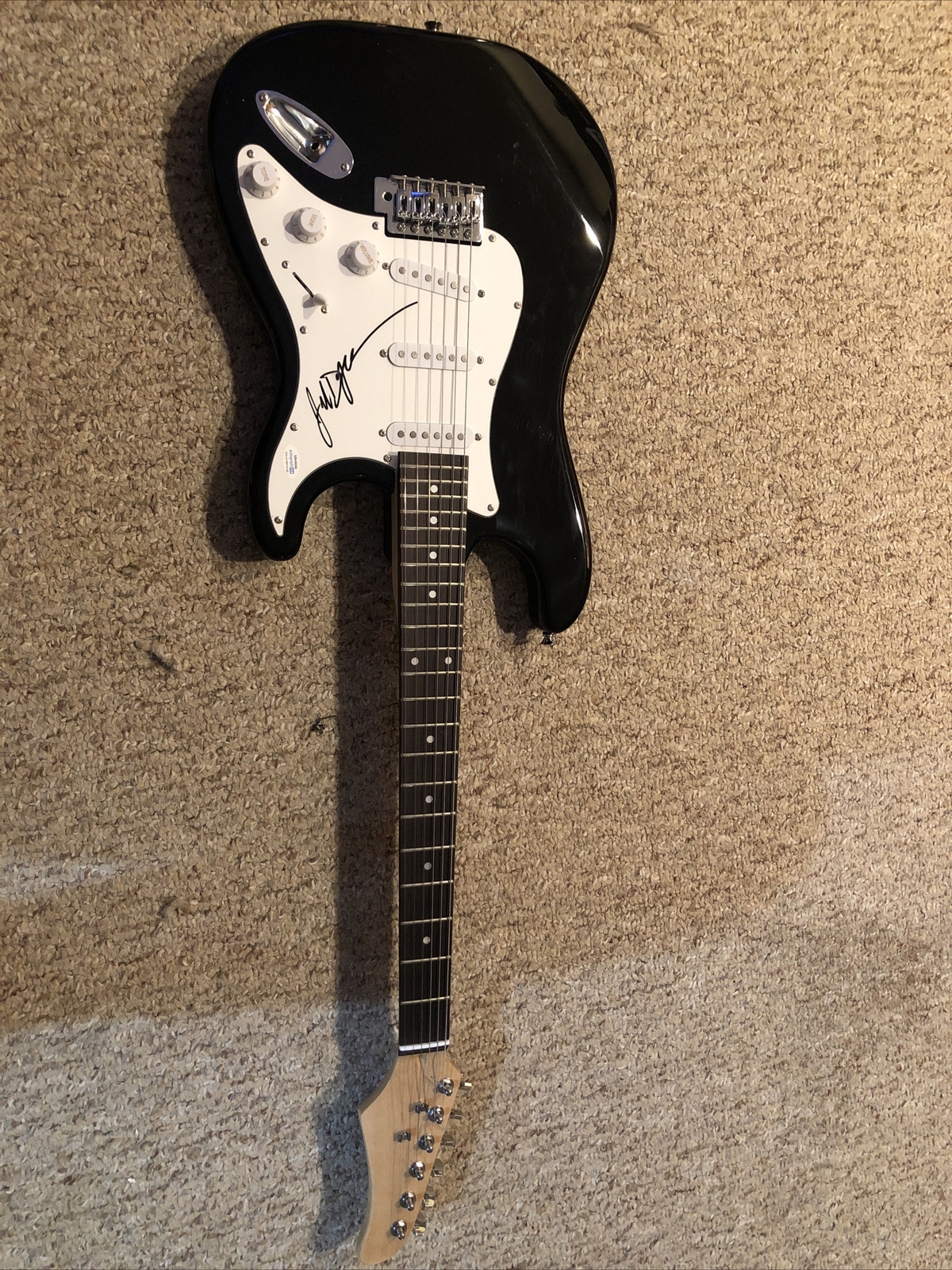 JAKOB DYLAN THE WALLFLOWERS SIGNED AUTOGRAPH STRAT ELECTRIC GUITAR ACOA COA BOB