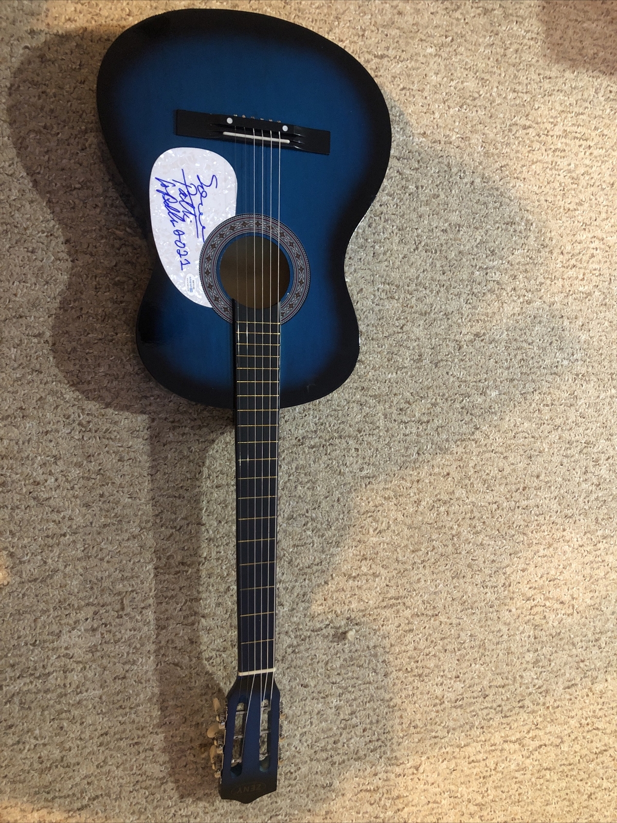 PATTI LABELLE SIGNED AUTOGRAPH 38” ACOUSTIC GUITAR ACOA LADY MARMALADE SOUL R&B