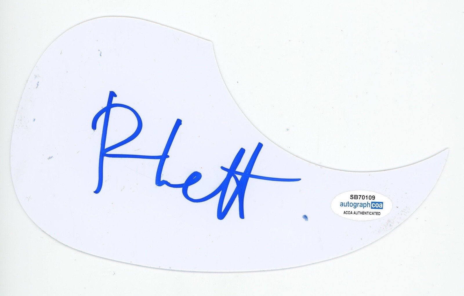 RHETT MILLER OLD 97s SIGNED AUTOGRAPH ACOUSTIC GUITAR PICKGUARD ACOA