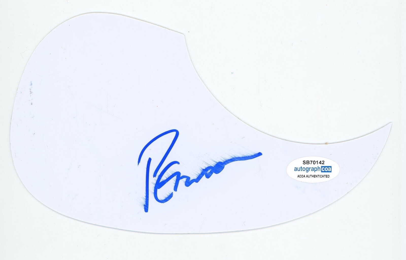 PETER NOONE HERMANS HERMITS SIGNED AUTOGRAPH ACOUSTIC GUITAR PICKGUARD ACOA