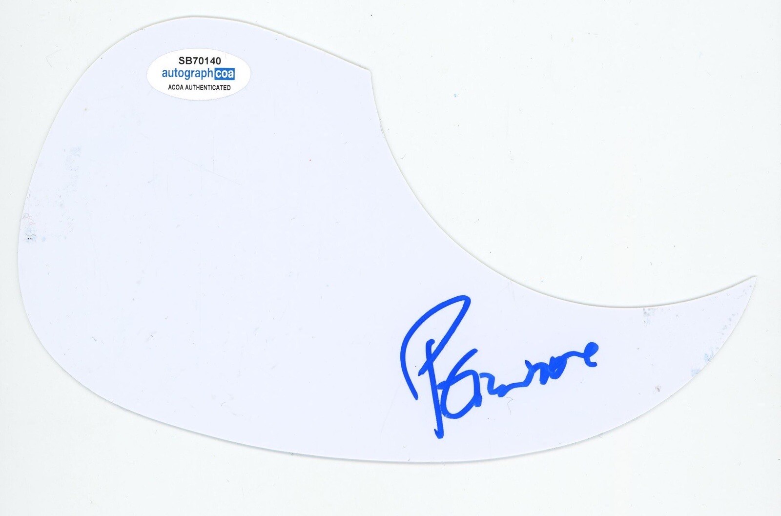 PETER NOONE HERMANS HERMITS SIGNED AUTOGRAPH ACOUSTIC GUITAR PICKGUARD ACOA