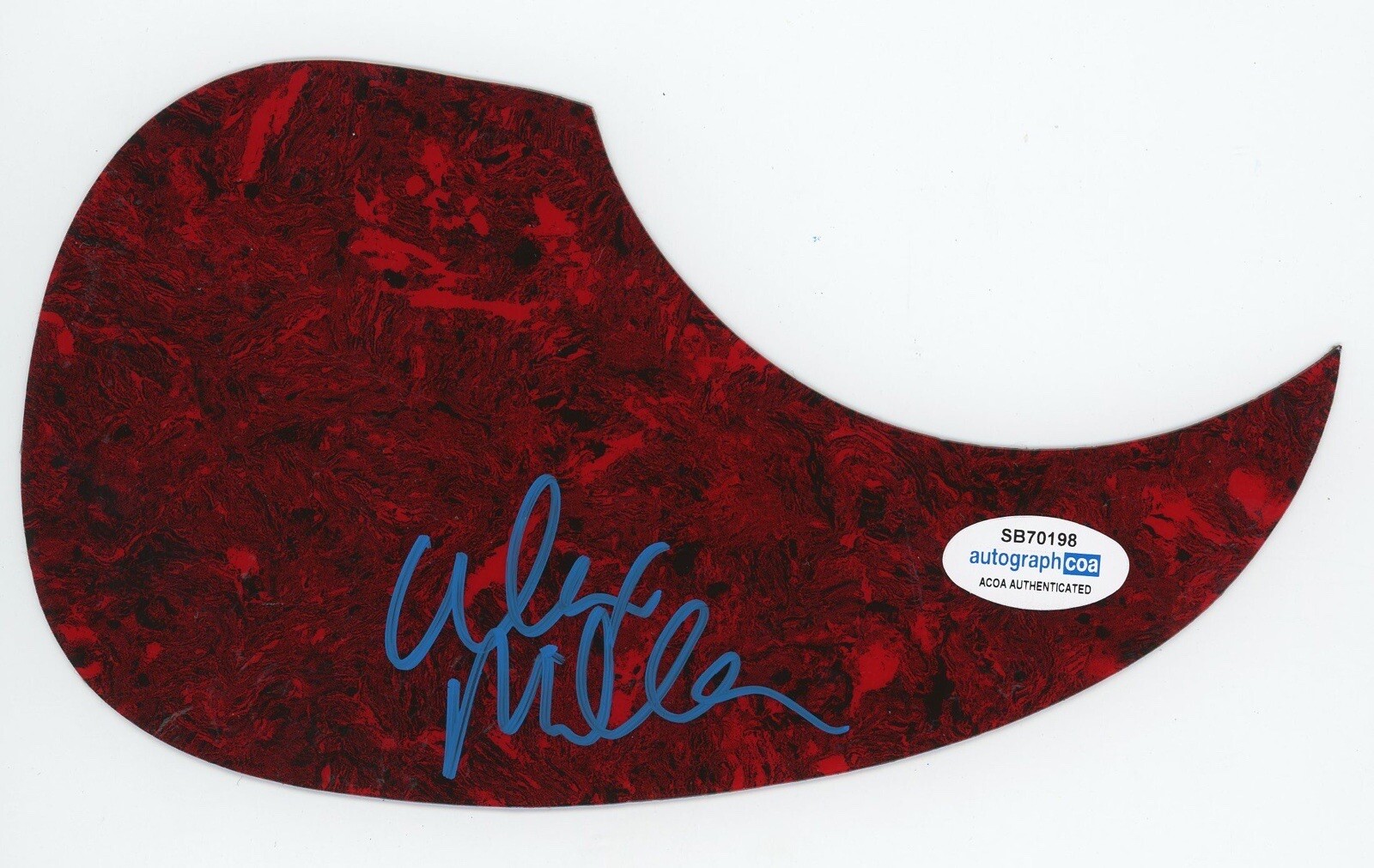 ALEX MILLER SIGNED AUTOGRAPH ACOUSTIC GUITAR PICKGUARD ACOA AMERICAN IDOL