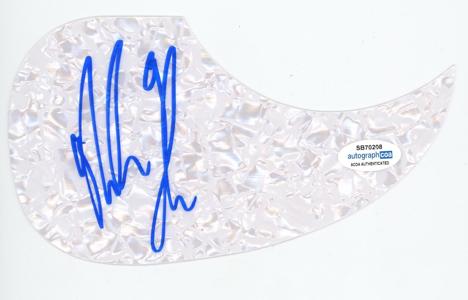 NOAH THOMPSON SIGNED AUTOGRAPH ACOUSTIC GUITAR PICKGUARD ACOA AMERICAN IDOL