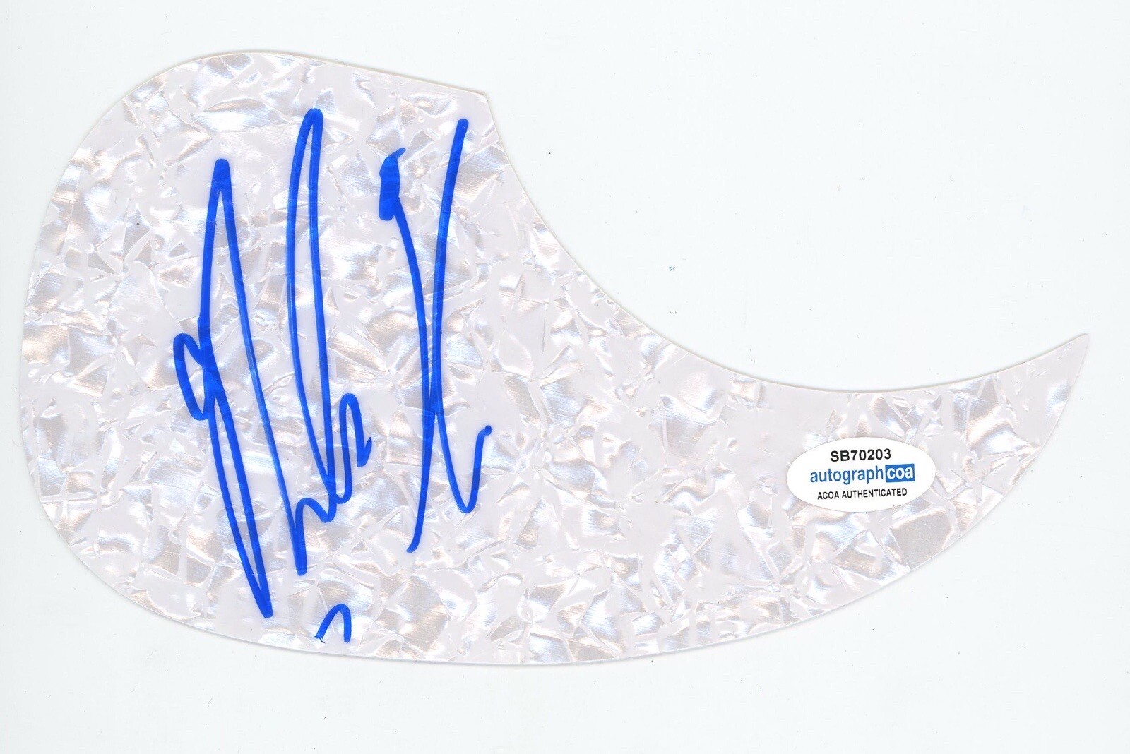 NOAH THOMPSON SIGNED AUTOGRAPH ACOUSTIC GUITAR PICKGUARD ACOA AMERICAN IDOL
