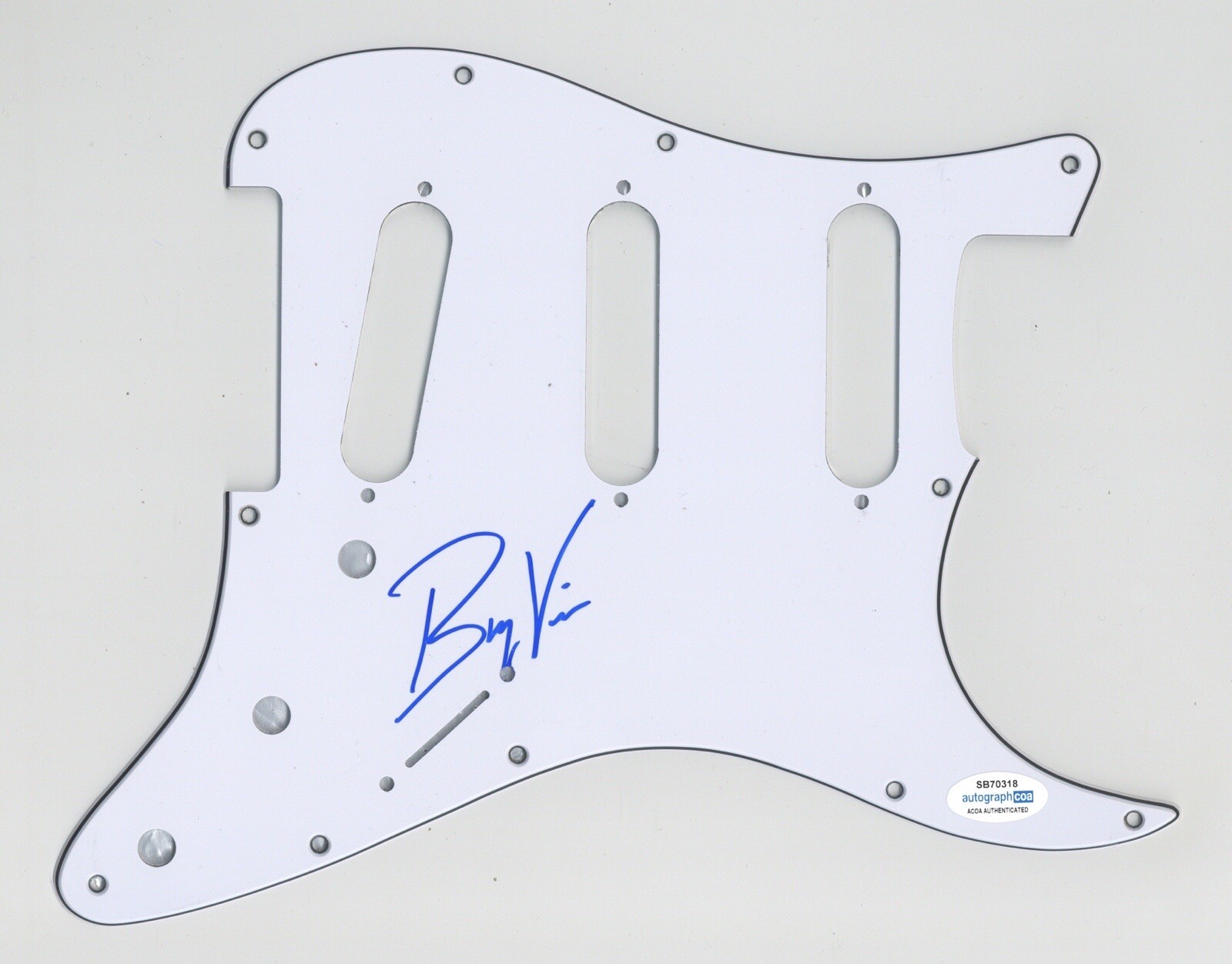 BRYCE VINE SIGNED AUTOGRAPH STRAT ELECTRIC GUITAR PICKGUARD ACOA RAP LA LA LAND