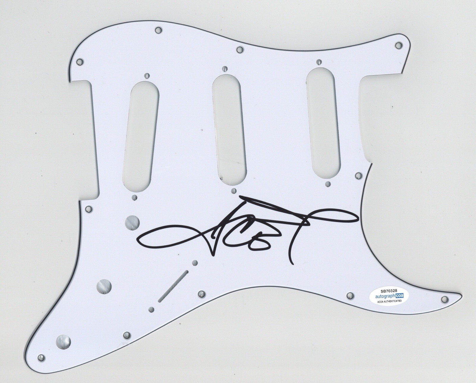 ICE- T RAPPER ACTOR SIGNED AUTOGRAPH STRAT ELECTRIC GUITAR PICKGUARD ACOA OG
