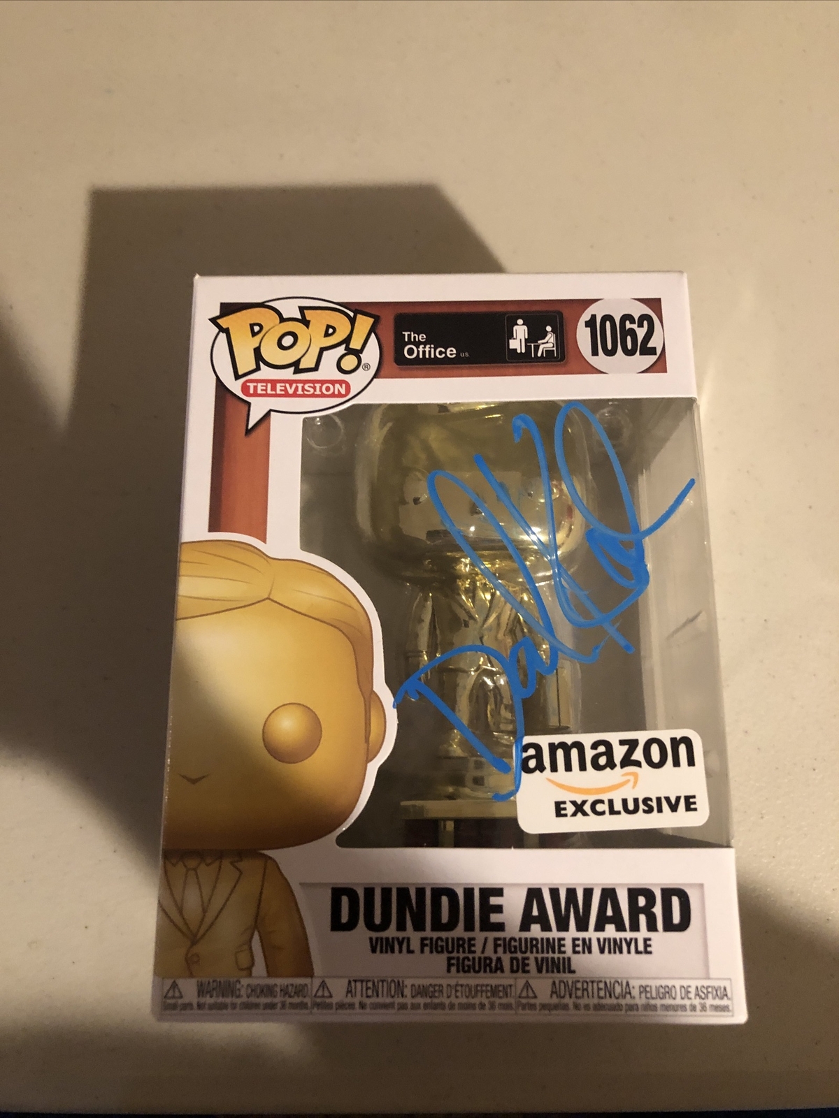 DAVID KOECHNER THE OFFICE SIGNED AUTOGRAPH DUNDIE FUNKO POP ACOA PACKER