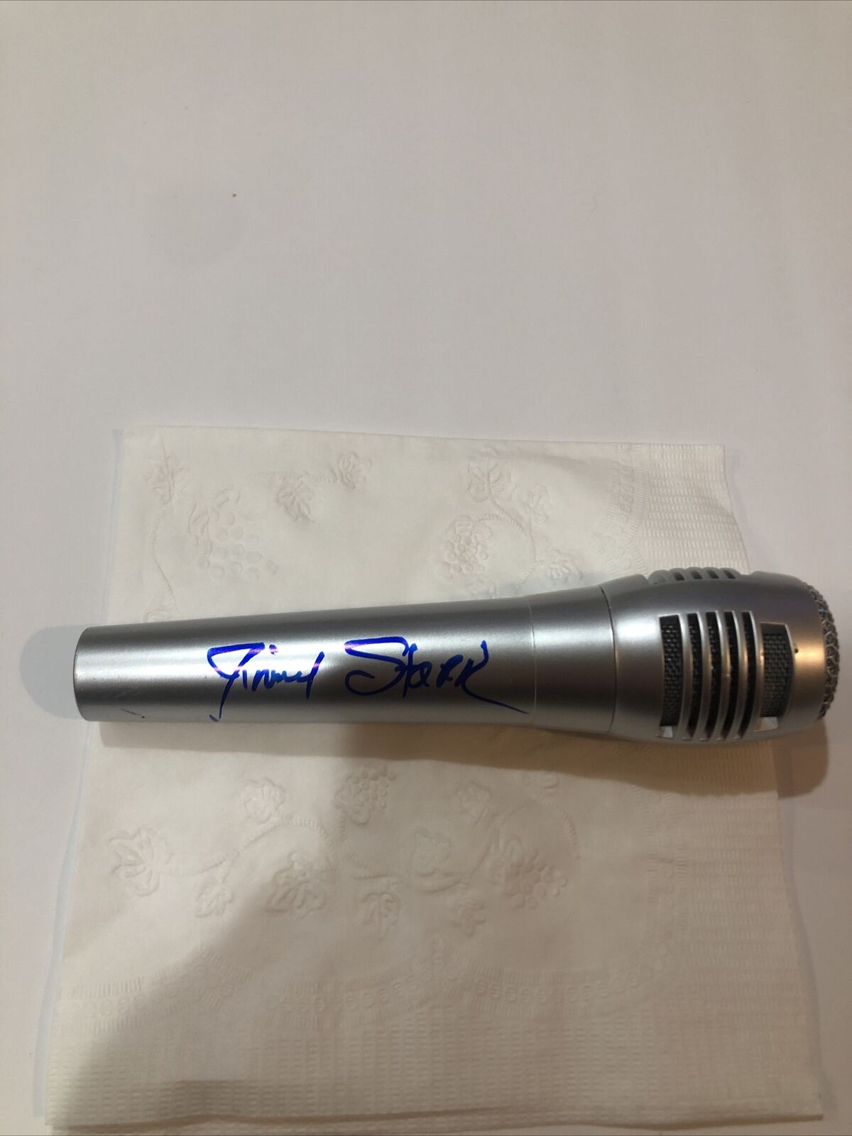 JIMMY STURR POLKA KING SIGNED AUTOGRAPH MICROPHONE MIC ACOA