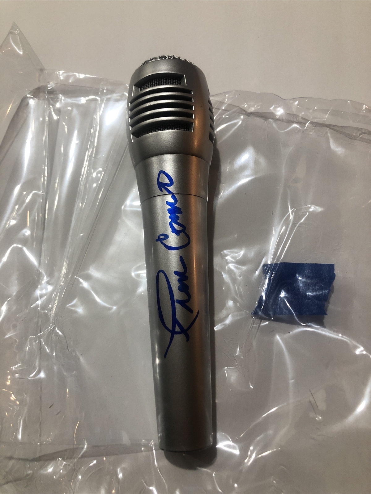 FRAN COSMO BOSTON SIGNED AUTOGRAPH MICROPHONE ACOA COA LEAD SINGER