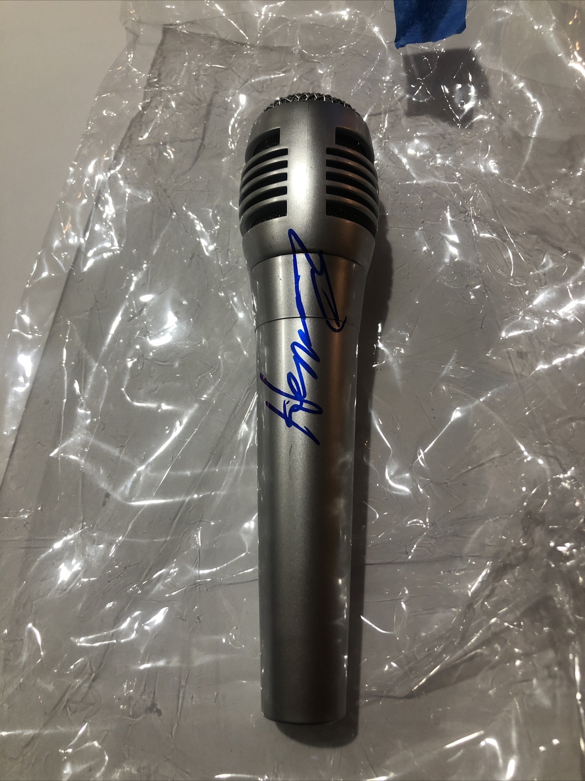 HENRY FAMBROUGH THE SPINNERS SIGNED AUTOGRAPH MICROPHONE MIC ACOA COA MOTOWN