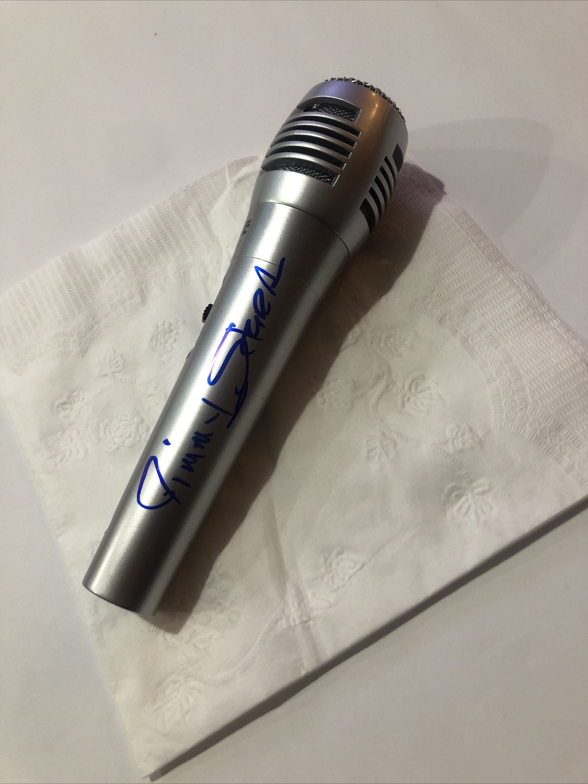 JIMMY STURR POLKA KING SIGNED AUTOGRAPH MICROPHONE MIC ACOA COLLECTIBLE MEMORABILIA