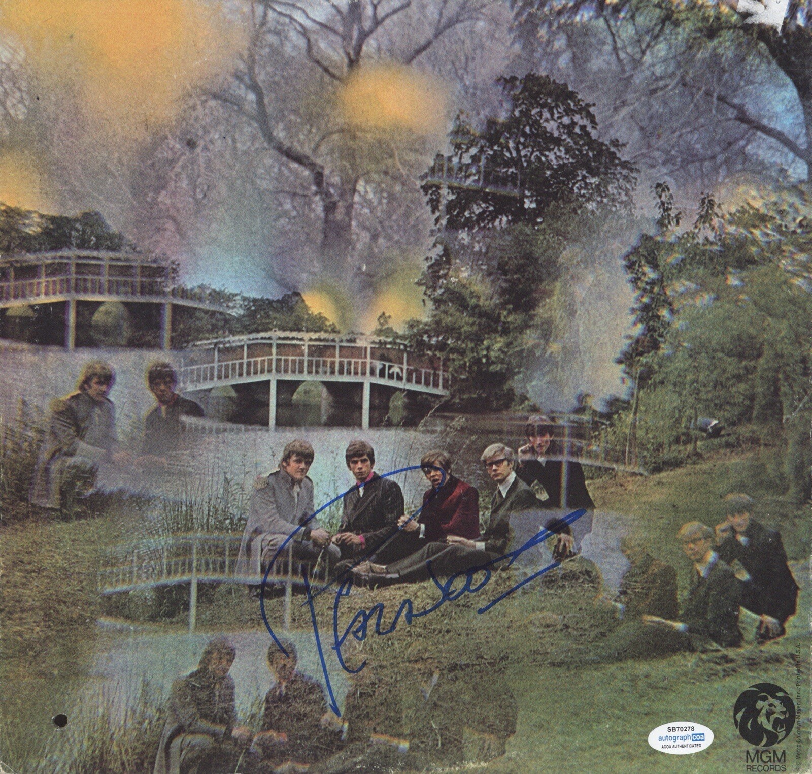 PETER NOONE HERMANS HERMITS BLAZE SIGNED AUTOGRAPH VINYL ALBUM LP RECORD ACOA