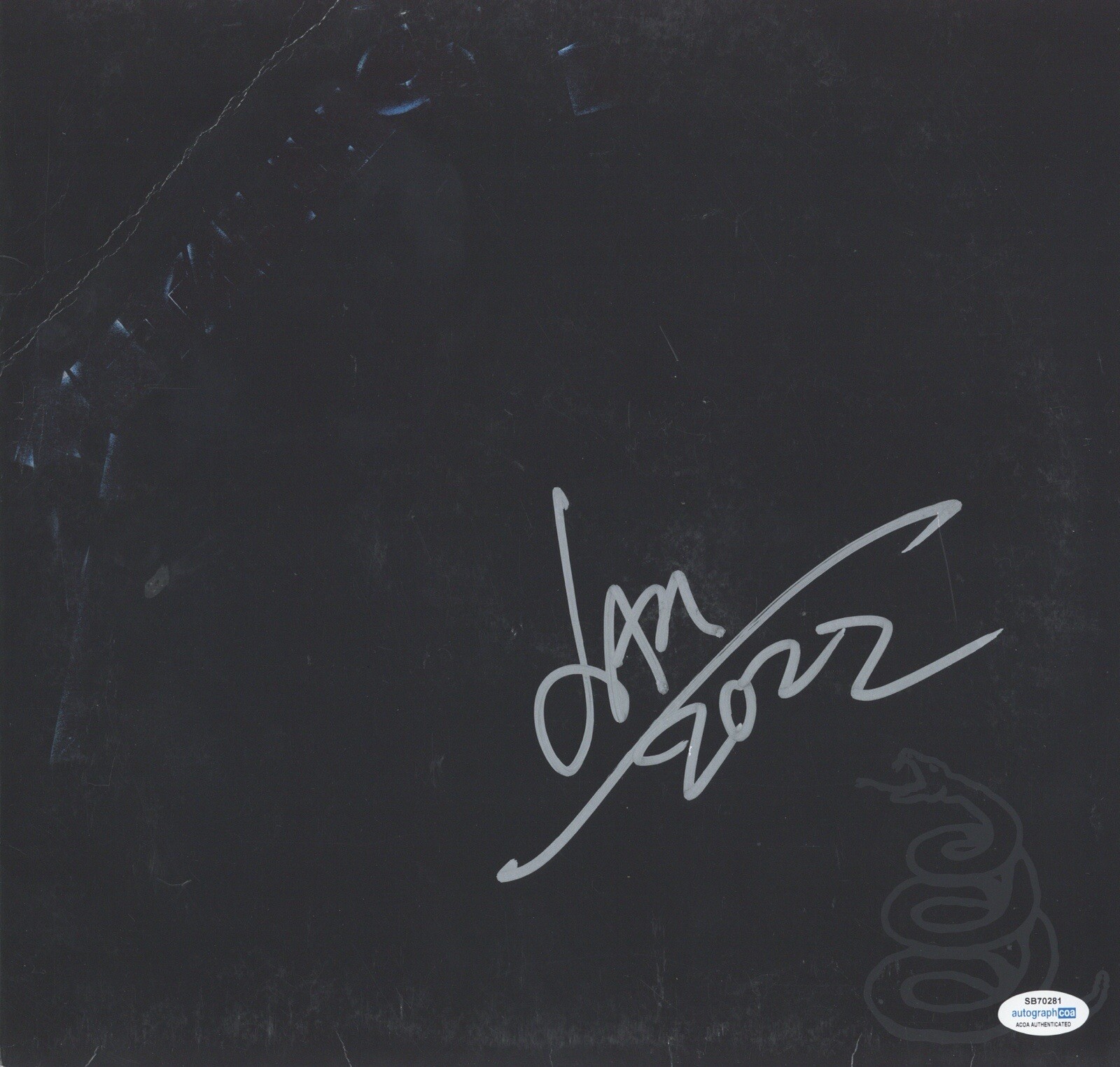 JASON NEWSTED SIGNED AUTOGRAPH VINYL ALBUM RECORD ACOA