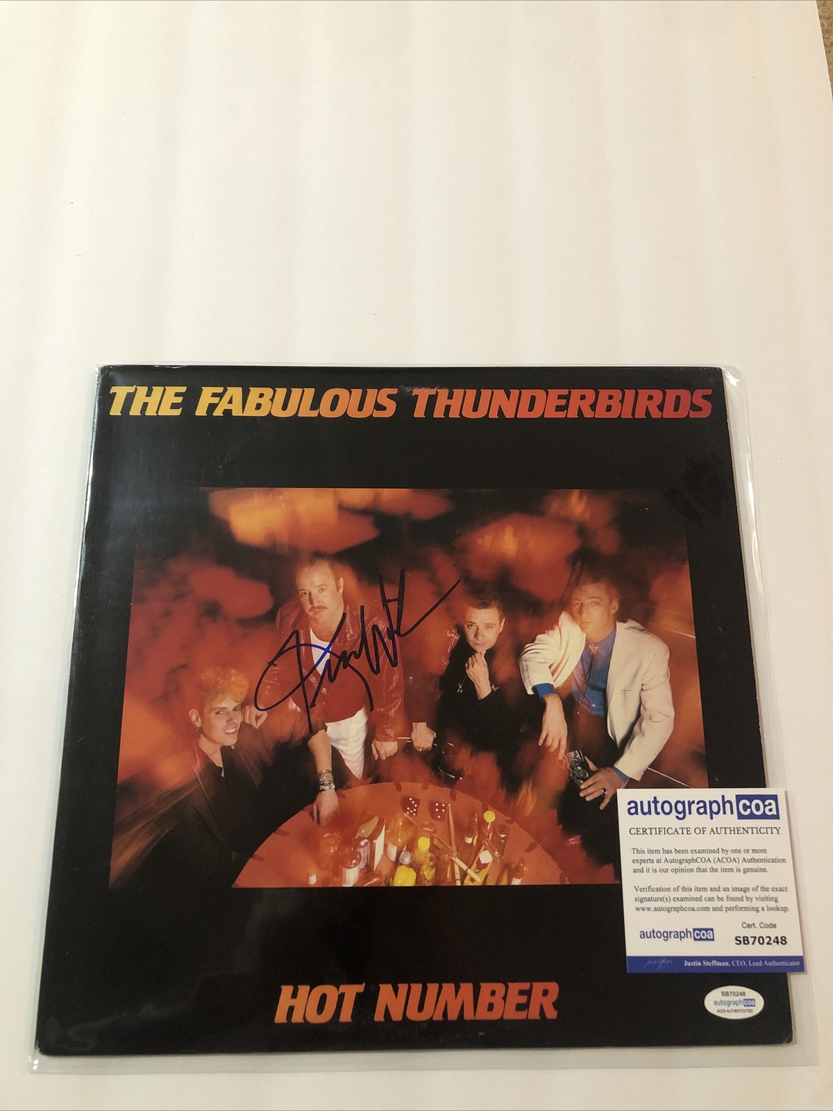 KIM WILSON FABULOUS THUNDERBIRDS HOT NUMBER SIGNED AUTOGRAPH VINYL ALBUM ACOA