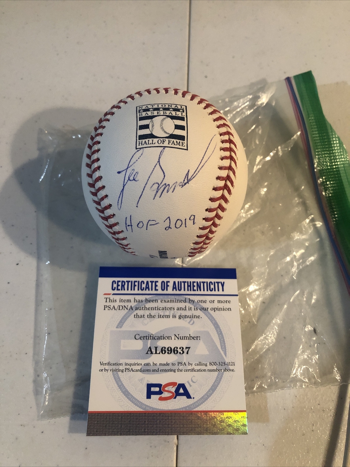LEE SMITH SIGNED AUTOGRAPH HOF ROMLB BASEBALL PSA COA CUBS CARDINALS