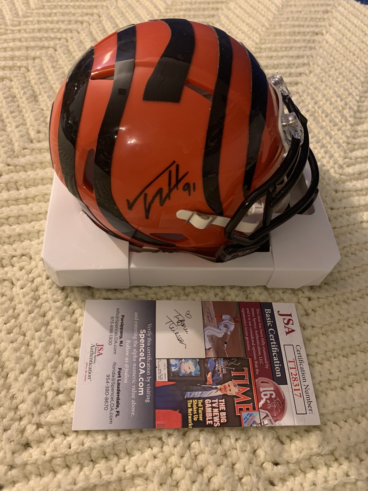 Trey Hendrickson Bengals Signed Mini Helmet Auto JSA Authenticated COA
