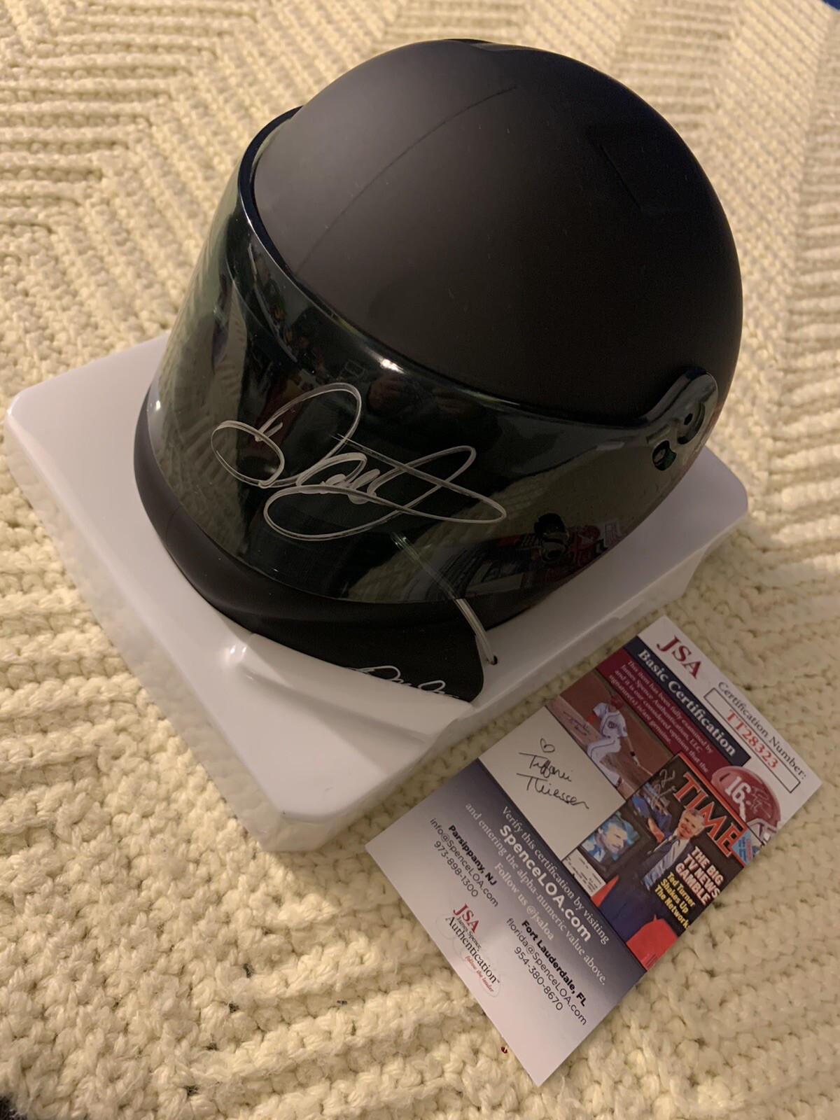 Dale Earnhardt Jr Nascar Signed Mini Helmet Auto 1/2 Scale JSA Authenticated COA
