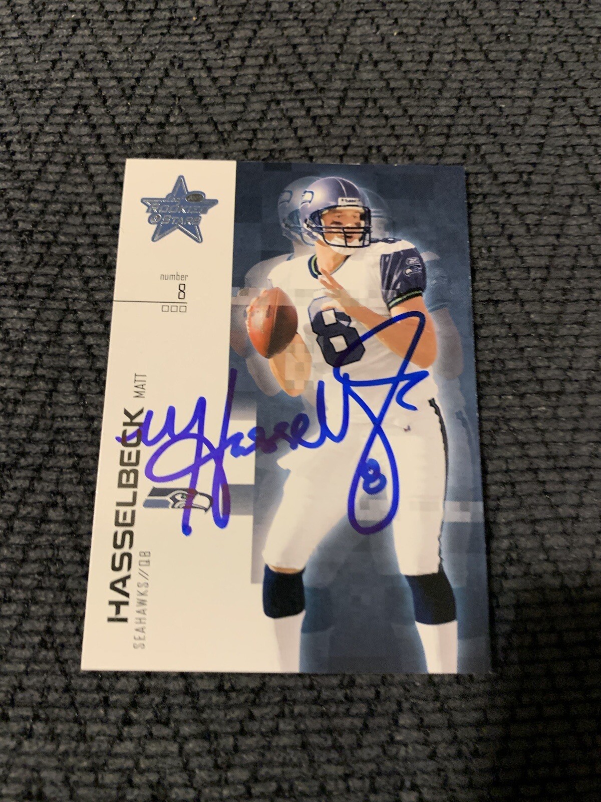 Signed NFL Football Trading Card Autographed Matt Hasslebeck
