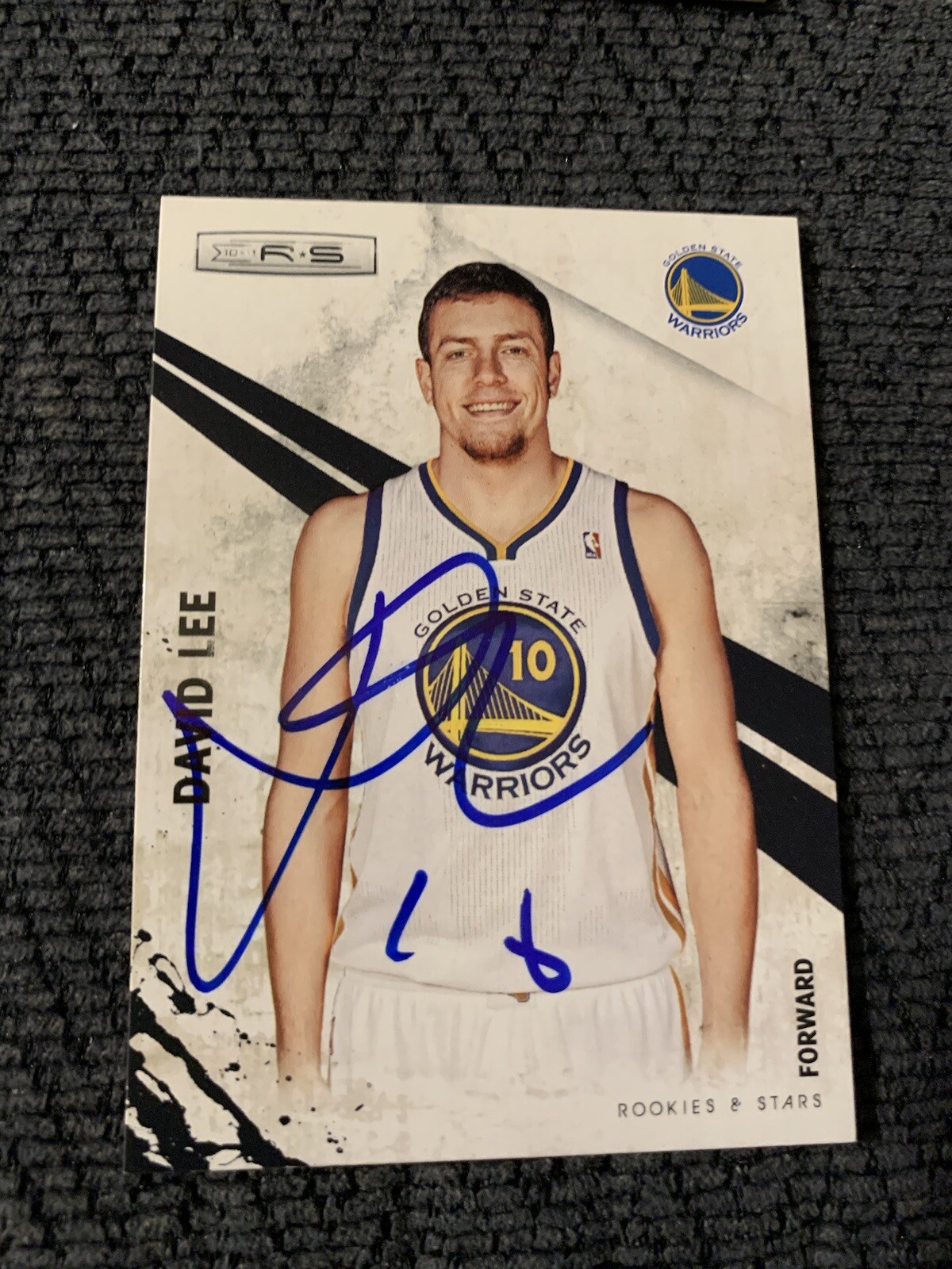 David Lee Signed Basketball Trading Card Autographed Warriors
