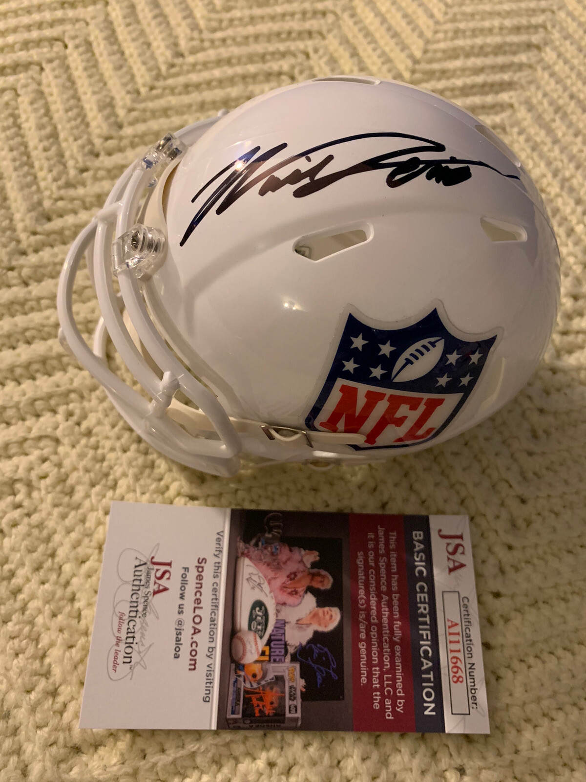 Will Levis Signed Mini Helmet Tennessee Titans JSA Authentication COA NFL shield
