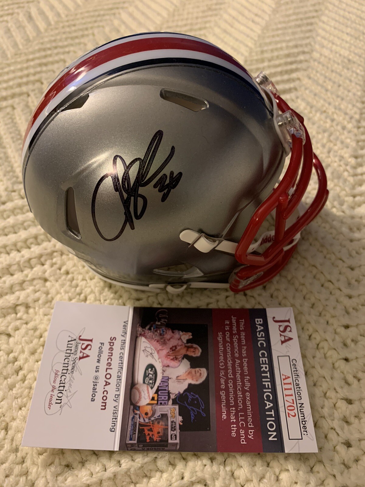 New ListingChris Spielman Signed Mini Helmet Ohio State Buckeyes JSA Authentication COA
