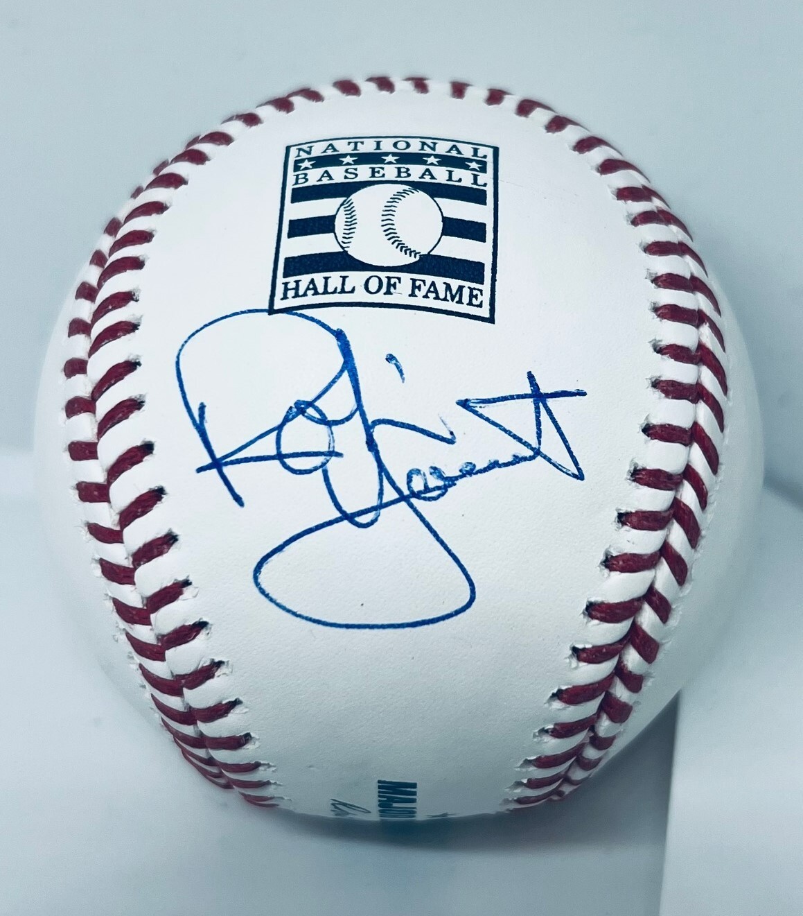 Robin Yount Milwaukee Brewers signed HOF Logo Baseball Ball Beckett Witnessed
