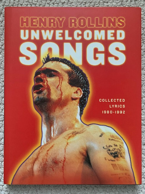HENRY ROLLINS HAND SIGNED UNWELCOMED SONGS HARDCOVER BOOK+COA SIGNED TO DUANE