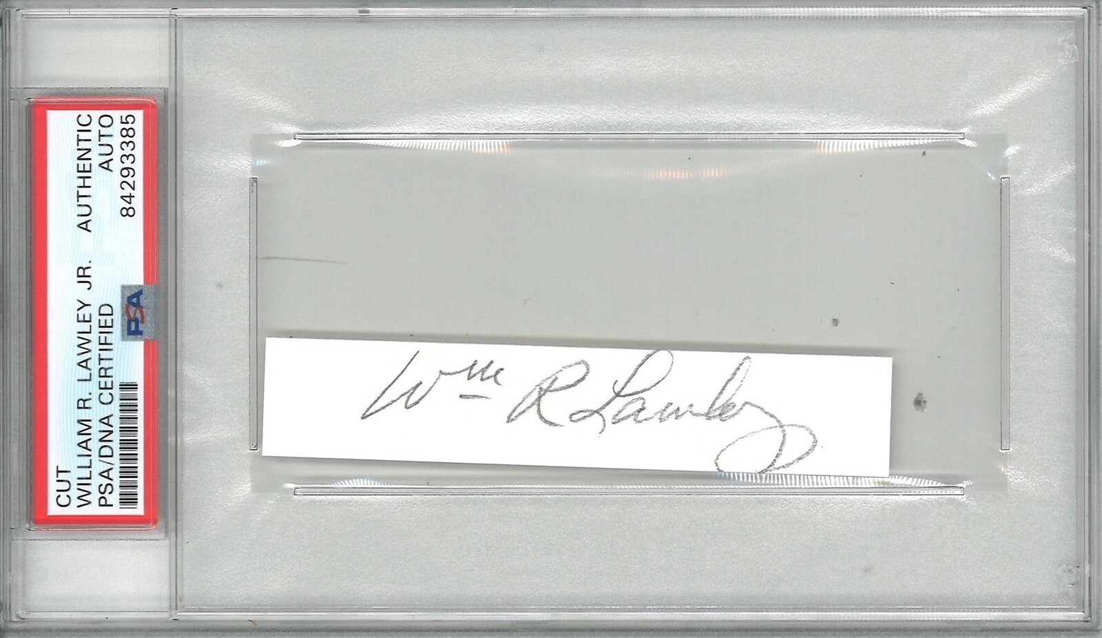 WILLIAM LAWLEY JR SIGNED CUT SIGNATURE PSA DNA 84293385 (D) WWII MOH 305TH BG COLLECTIBLE MEMORABILIA