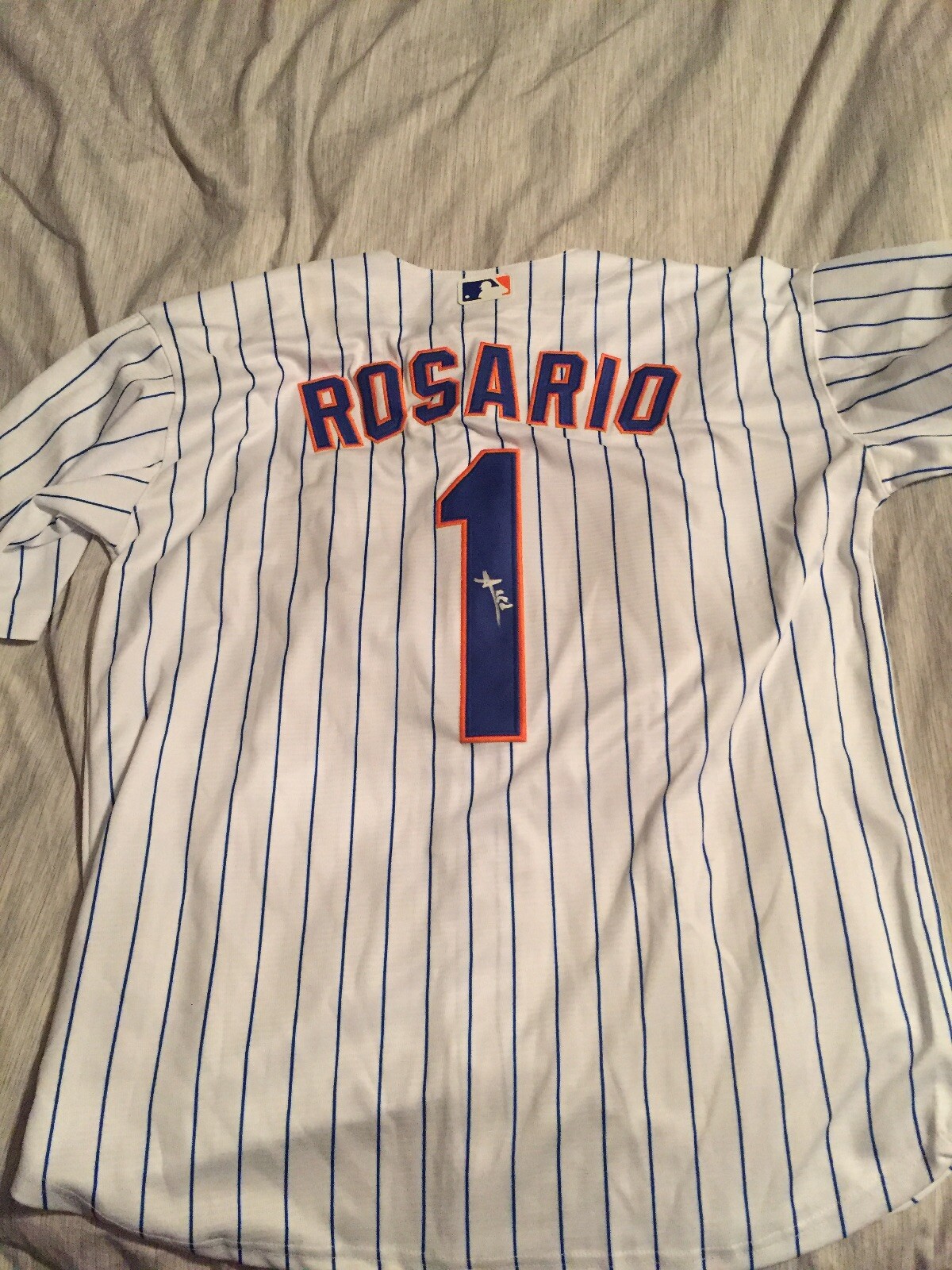 Amed Rosario Signed Autographed Mets Jersey Young Star
