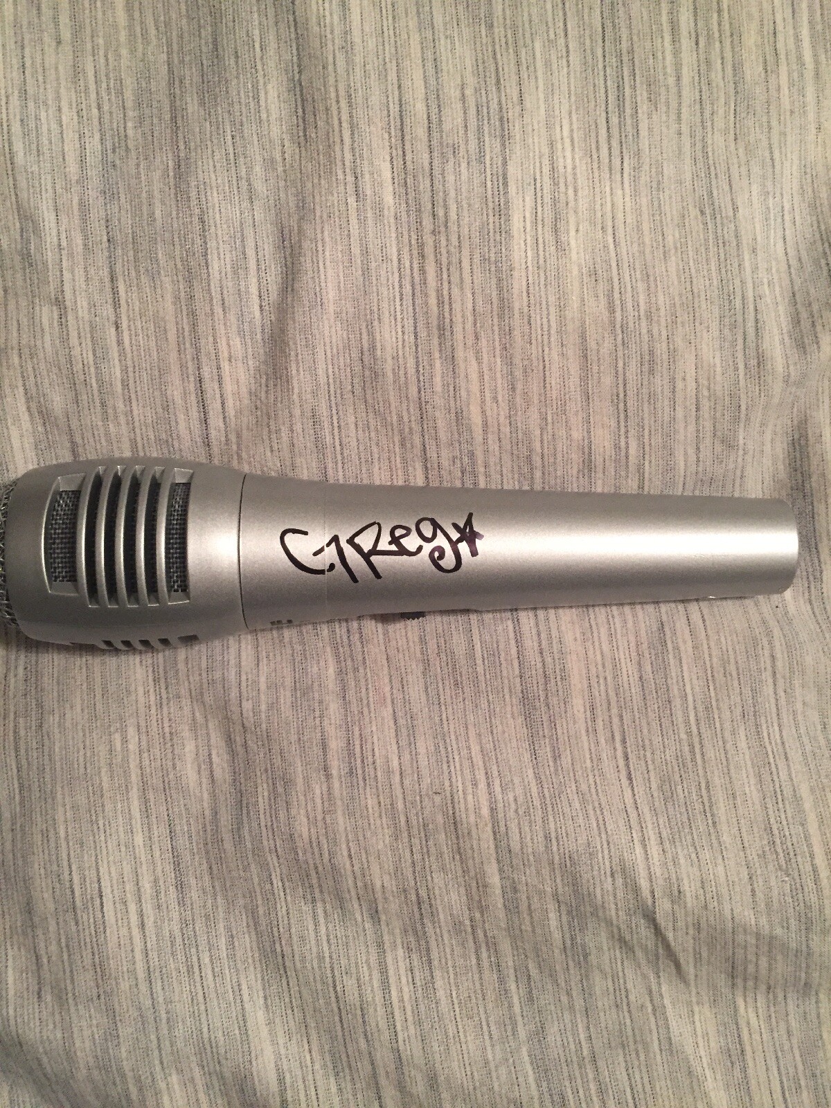 The Boucing Souls Lead Singer Greg Attonito Signed Autographed Mic
