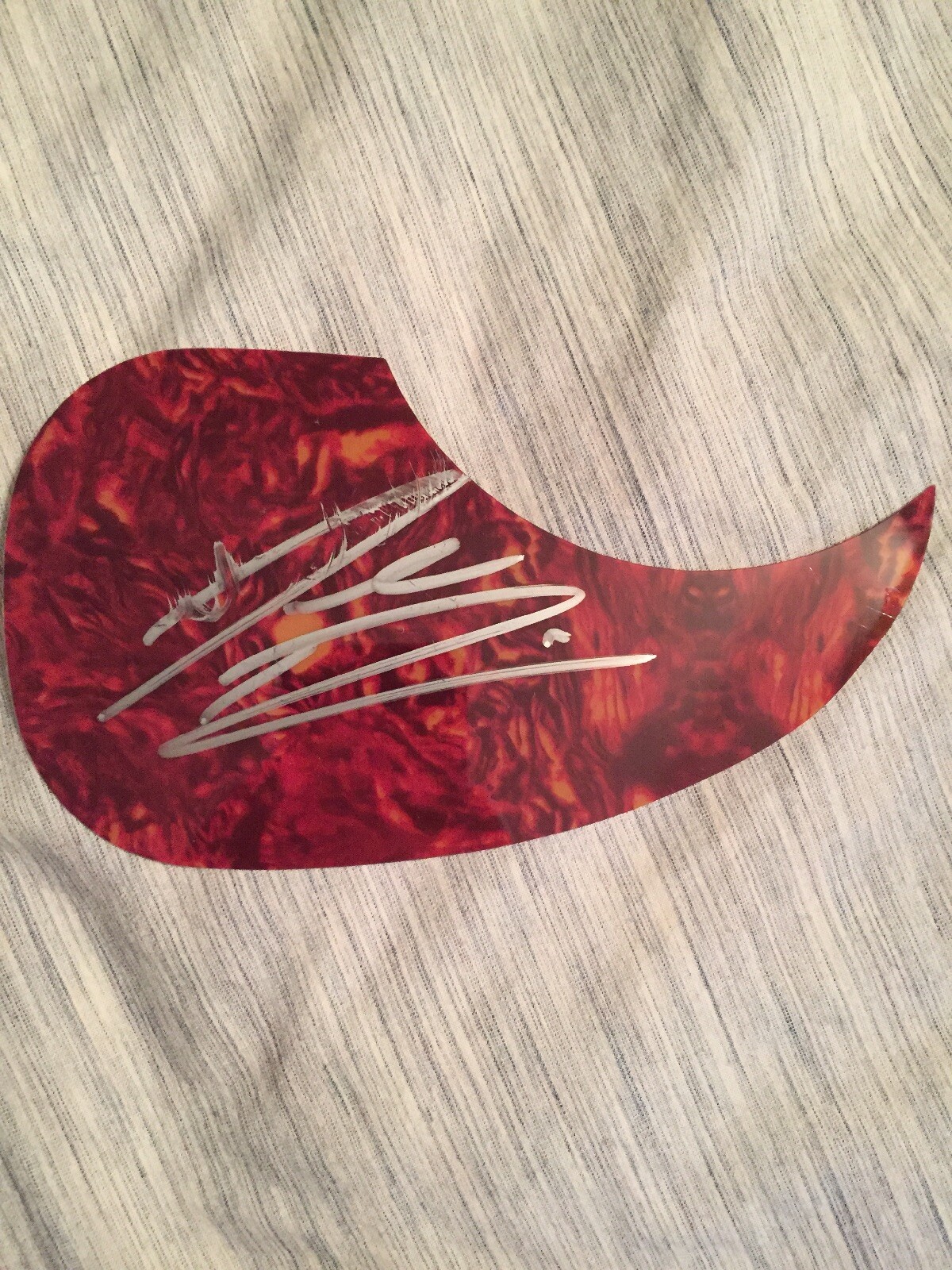 Jordan Davis Signed Autographed Acoustic Pickguard Authentic Proof 5
