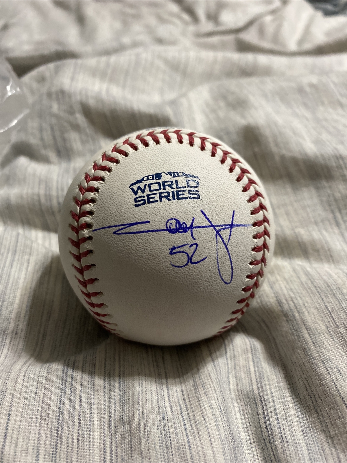 CARLOS FEBLES SIGNED AUTOGRAPHED 2018 WORLD SERIES BASEBALL Red Sox
