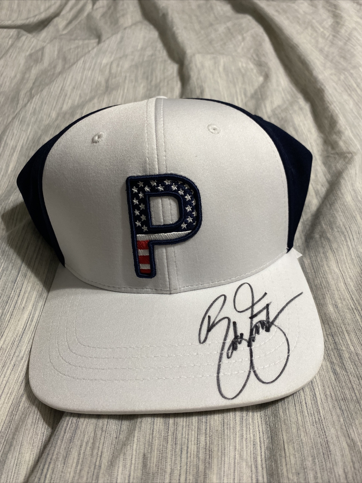 Rickie Fowler Signed autographed Puma USA Hat with PROOF 3

