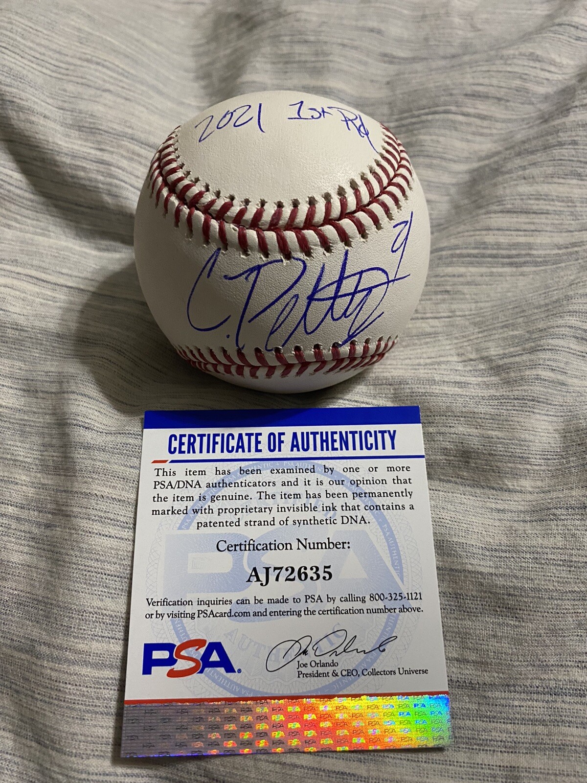 Chase Petty signed auto offical MLB baseball MN Twins young stud COA PROOF 6
