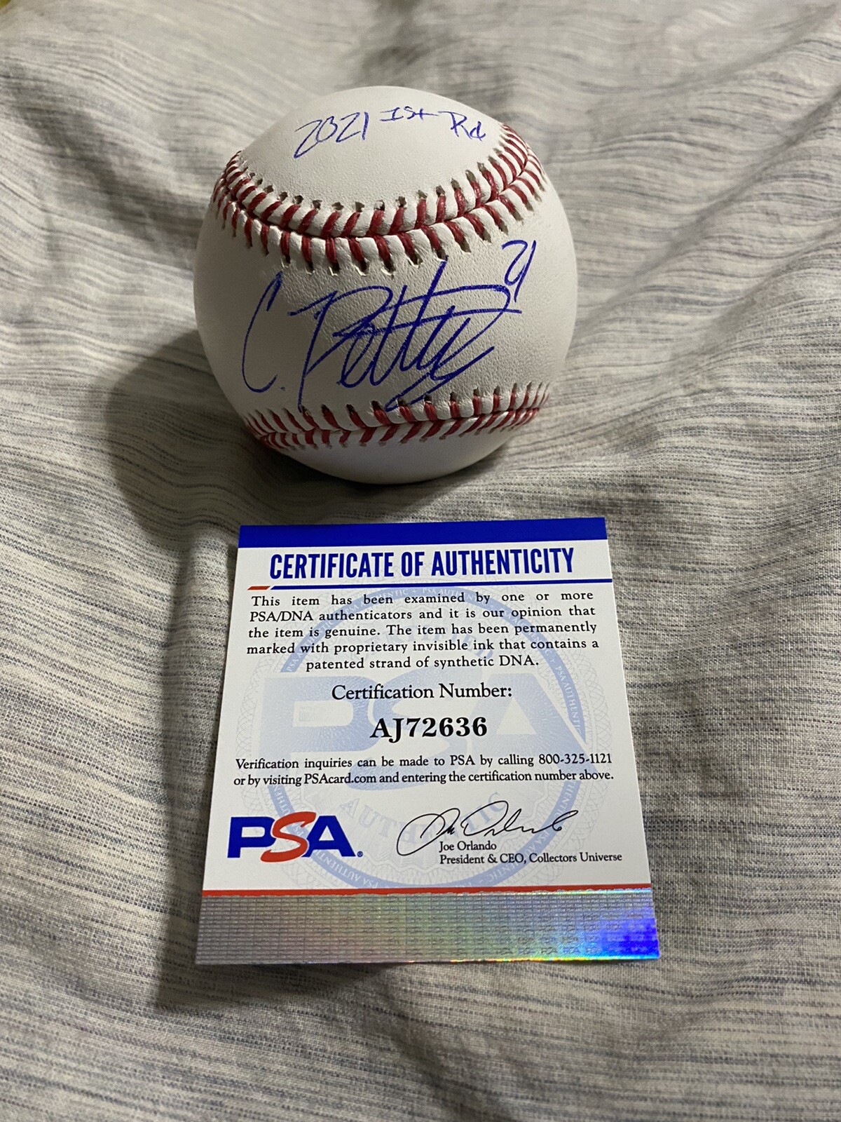Chase Petty signed auto offical MLB baseball MN Twins young stud COA PROOF 8
