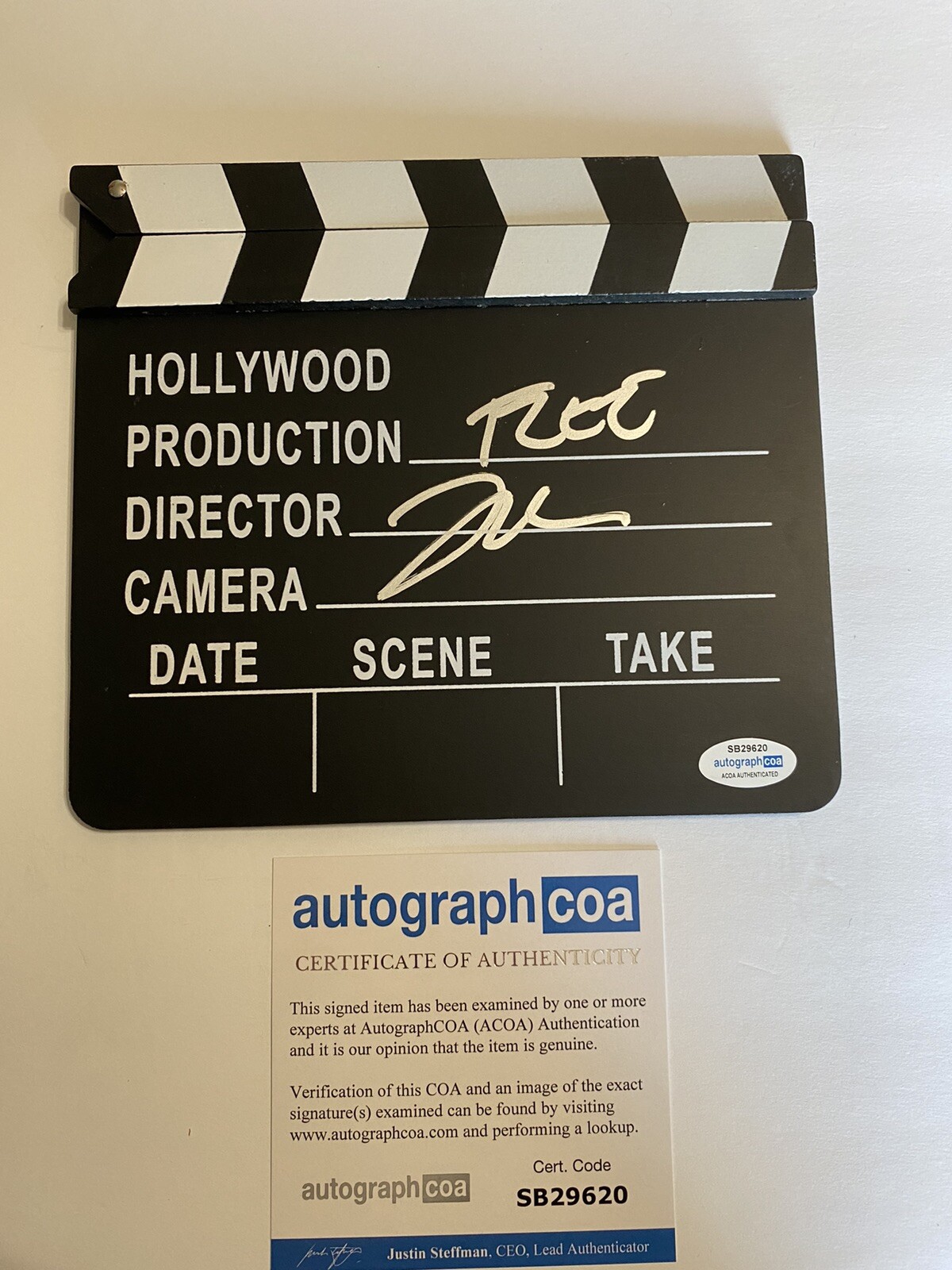 Jonas Poher Rasmussen signed Autographed Director Board Movie Clapboard FLEE COA
