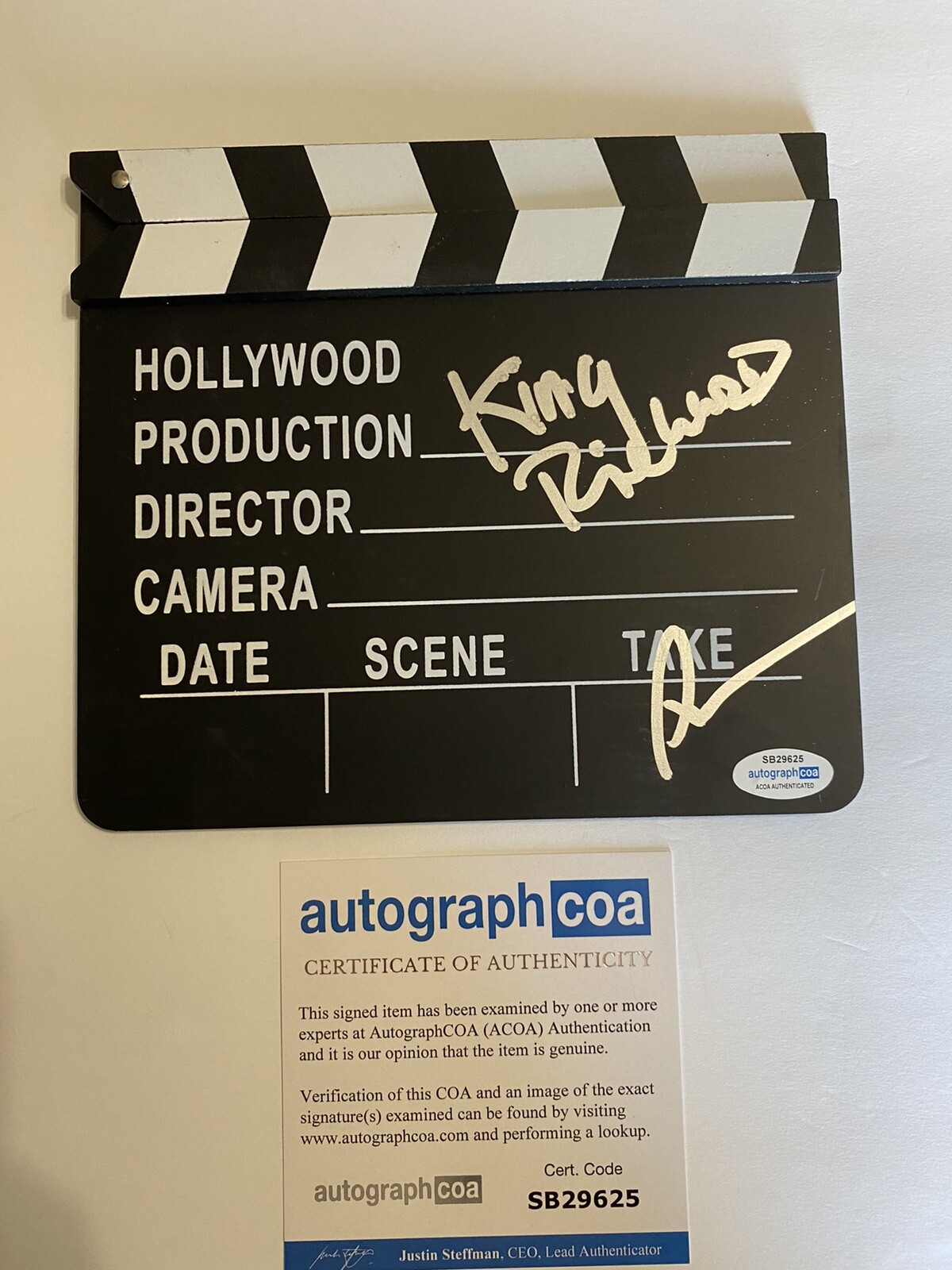 Reinaldo Marcus Green Signed Director Film Clapboard ACOA King Richard
