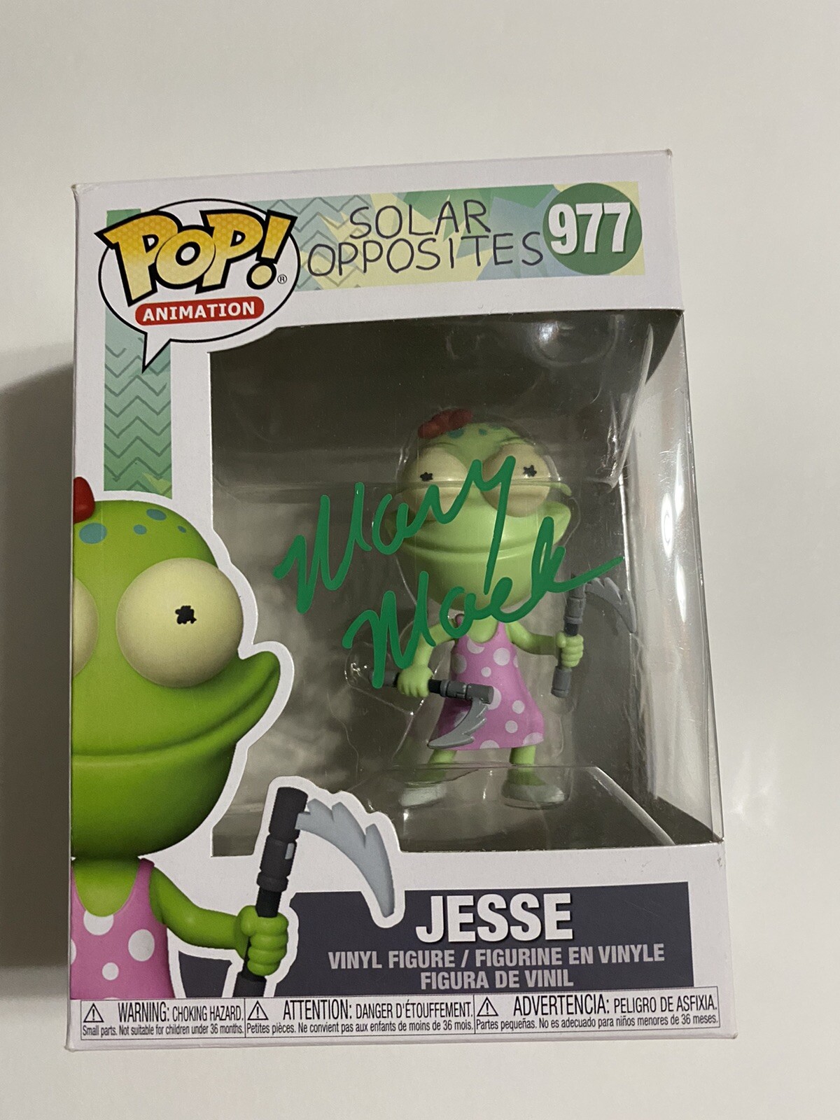 Mary Mack signed autographed funko pop Solar Opposites Star “Jesse” RARE PROOF
