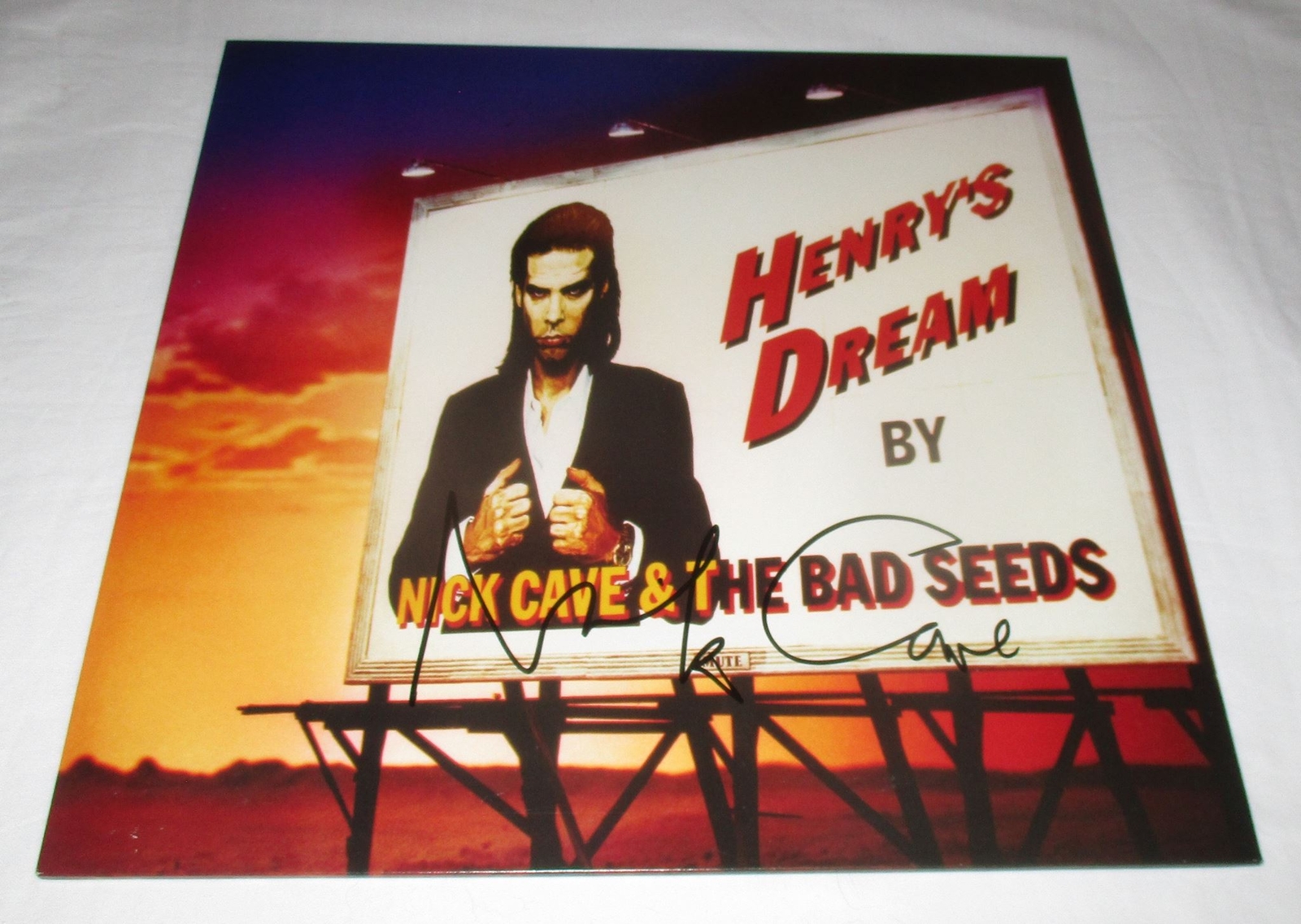 NICK CAVE SIGNED HENRY'S DREAM VINYL RECORD JSA
