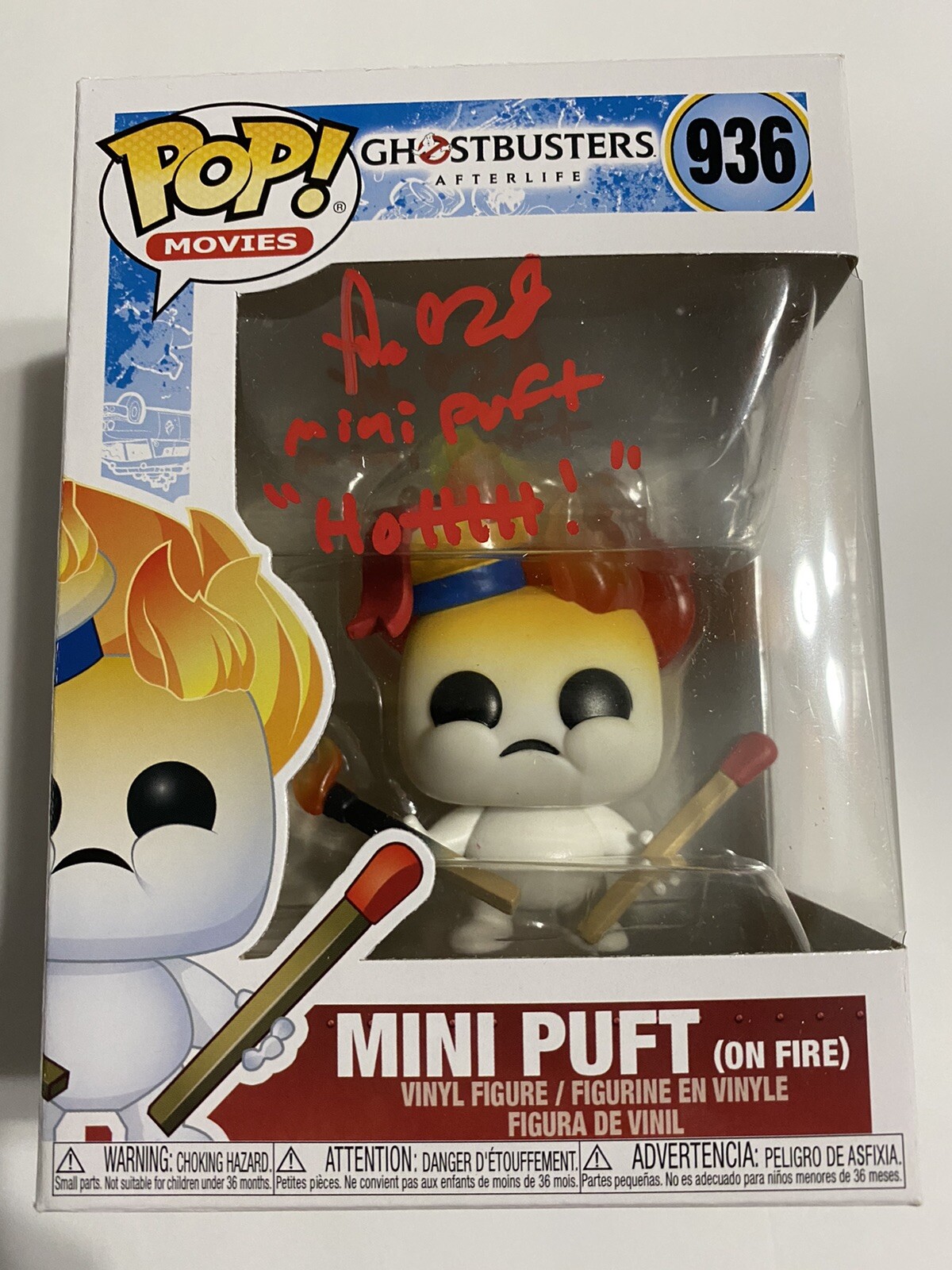 Ira Heiden signed autograph Ghostbusters afterlife Funko Pop ‘Mini Puft’ PROOF

