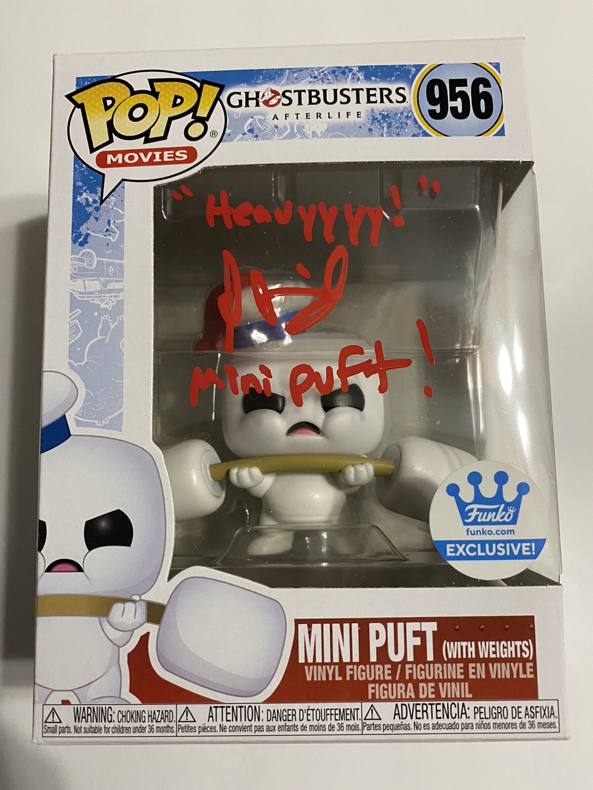 Ira Heiden signed autograph Ghostbusters afterlife Funko Pop ‘Mini Puft’ PROOF
