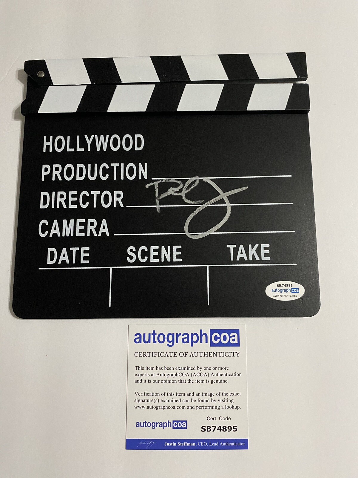 Paul Feig Signed Autograph Director Movie Clapper Bridesmaids Ghostbusters ACOA
