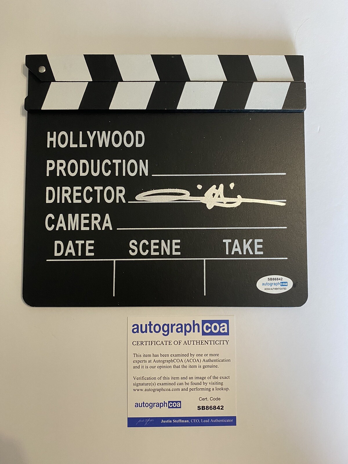 Andy Muschietti Signed Autograph Clapboard ‘The Flash’ ACOA ‘It’
