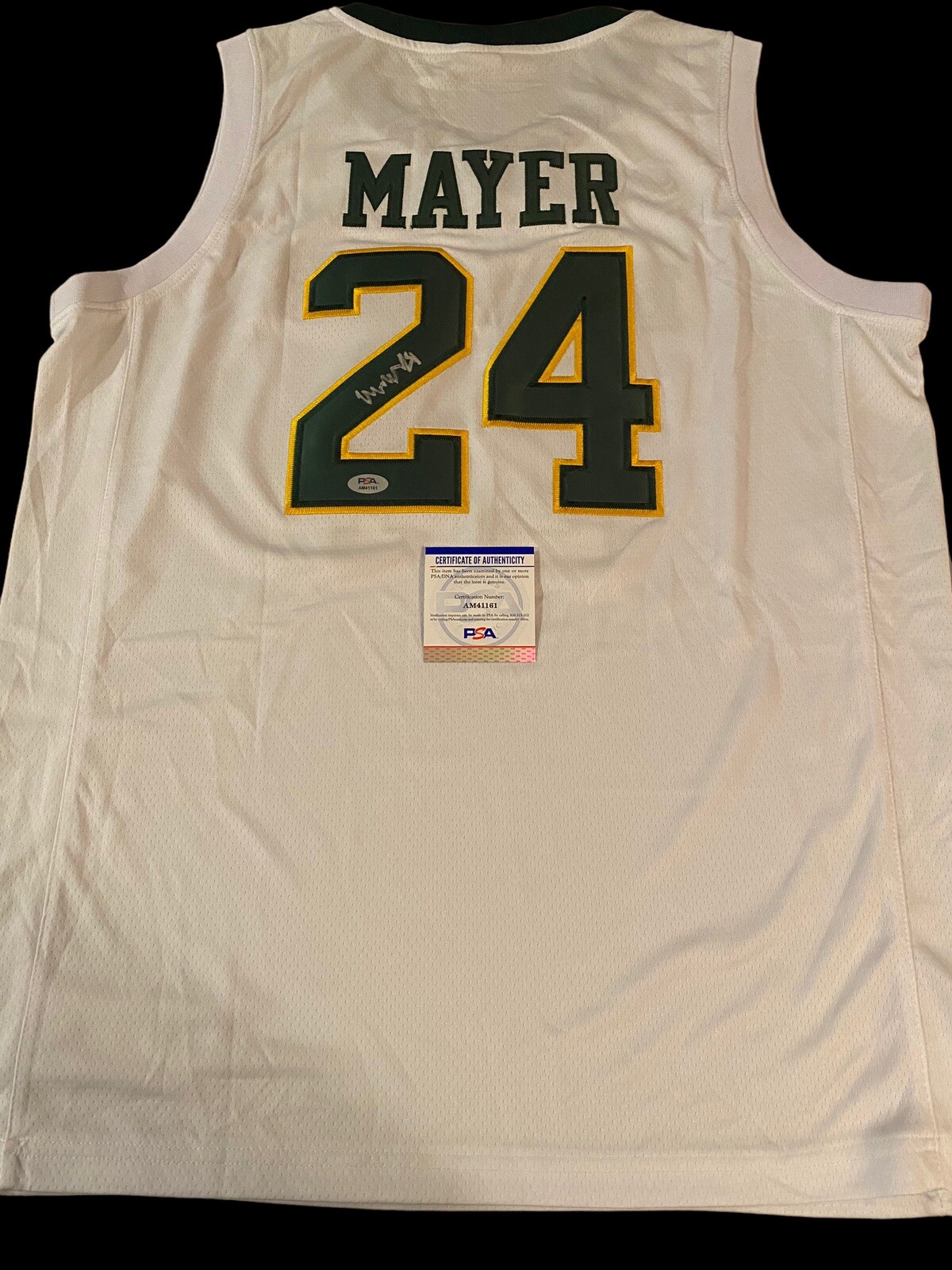Matthew Mayer Baylor Bears NCAA 2021 Champions Signed Autographed Jersey PSA

