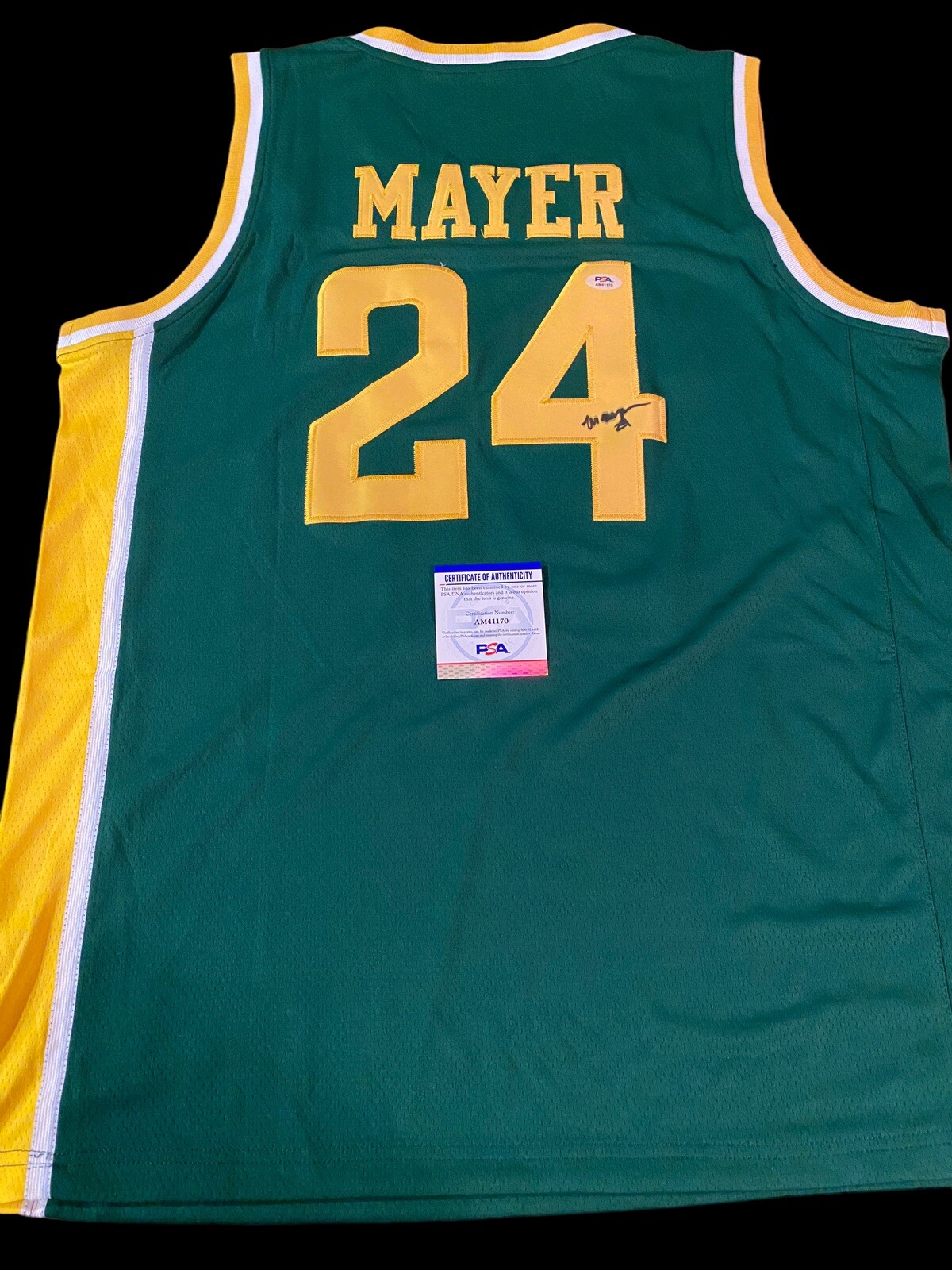 Matthew Mayer Baylor Bears NCAA 2021 Champions Signed Autographed Jersey PSA
