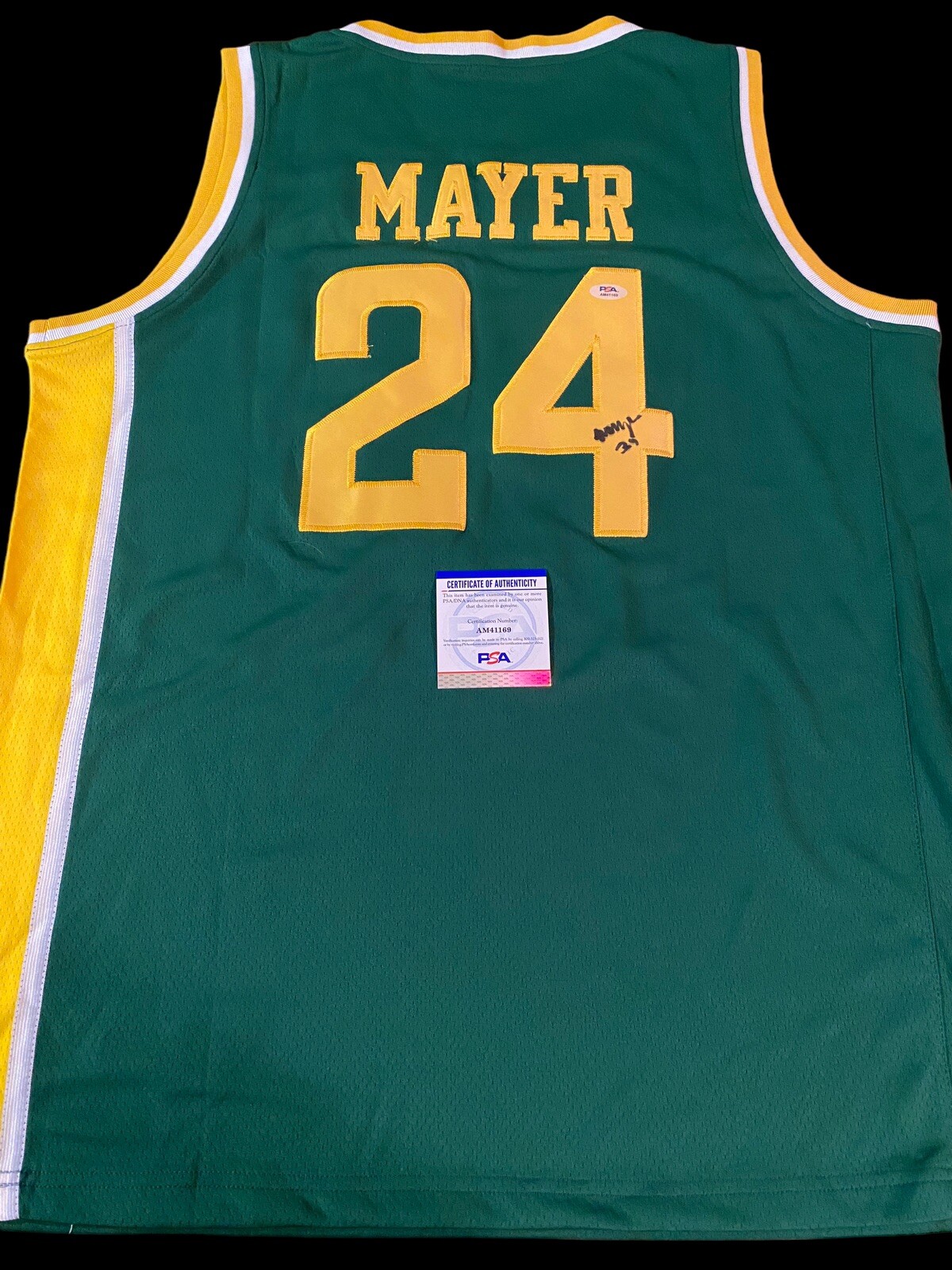 Matthew Mayer Baylor Bears NCAA 2021 Champions Signed Autographed Jersey PSA
