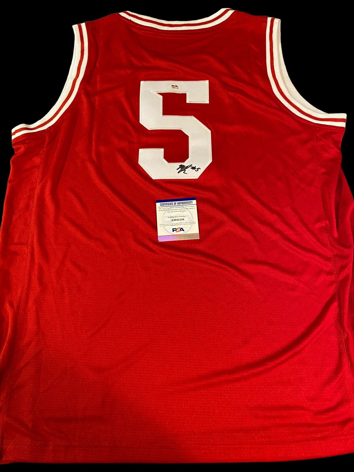 Malik Reneau Indiana Hoosiers Basketball Star signed autographed Jersey PSA
