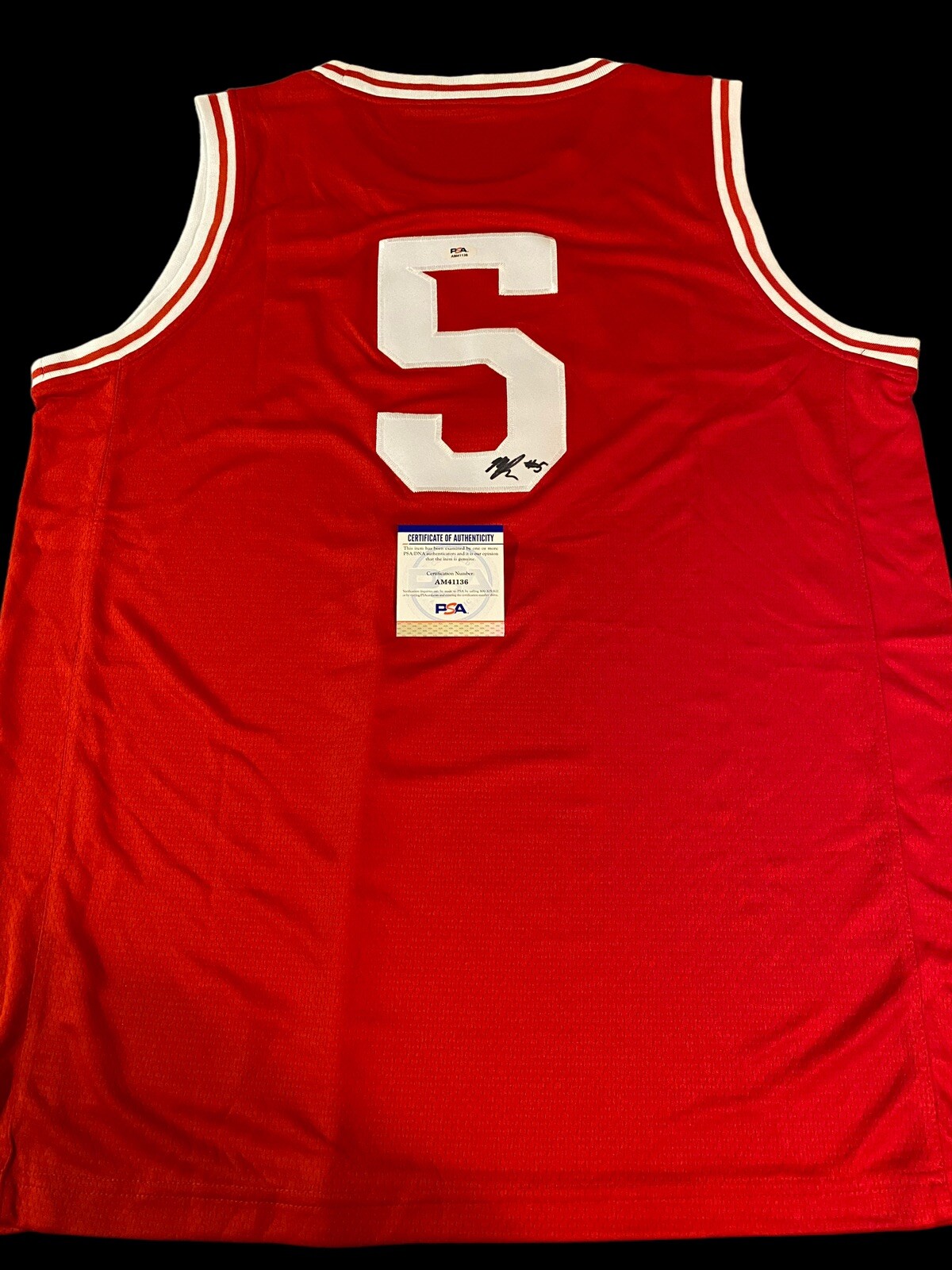 Malik Reneau Indiana Hoosiers Basketball Star signed autographed Jersey PSA
